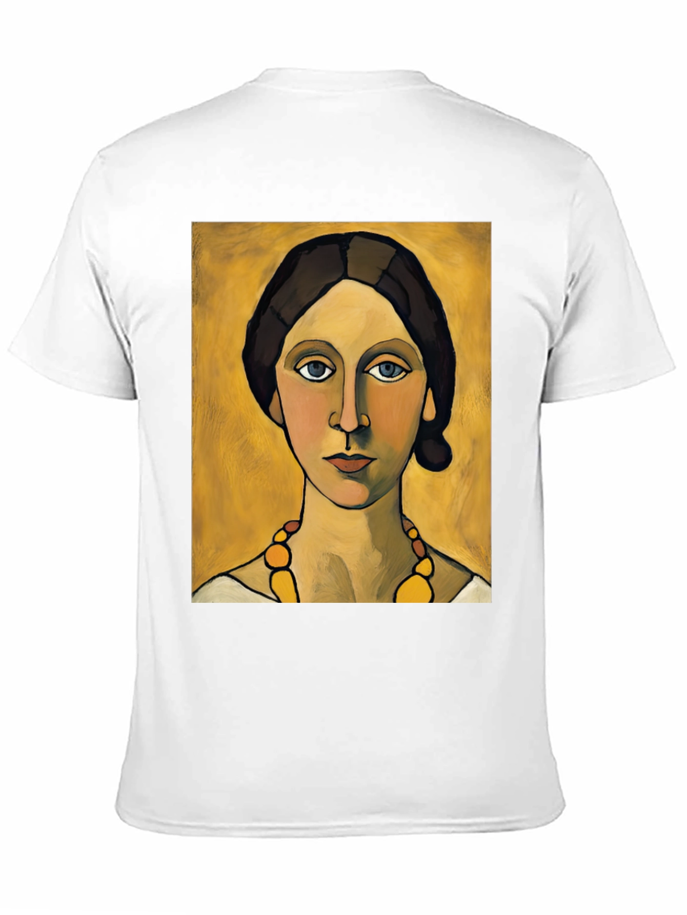 Black Woman with Necklace Portrait Graphic T-Shirt view 11
