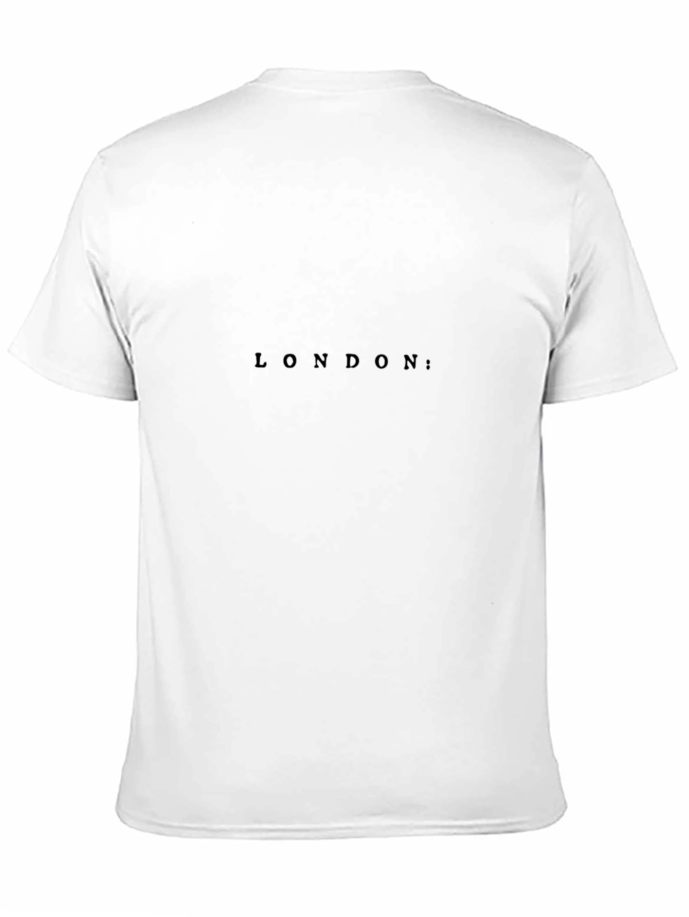 Black London Graphic Print Tee - Stylish Minimalist Design view 11