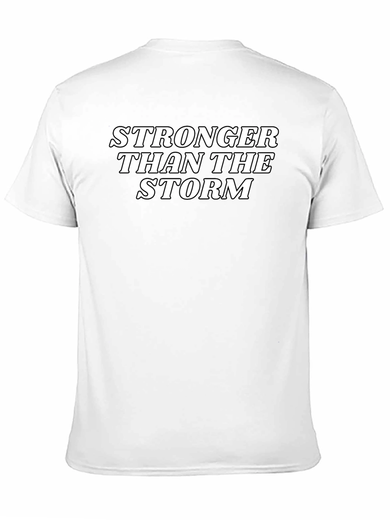 Black Stronger Than The Storm Black Graphic Tee view 11