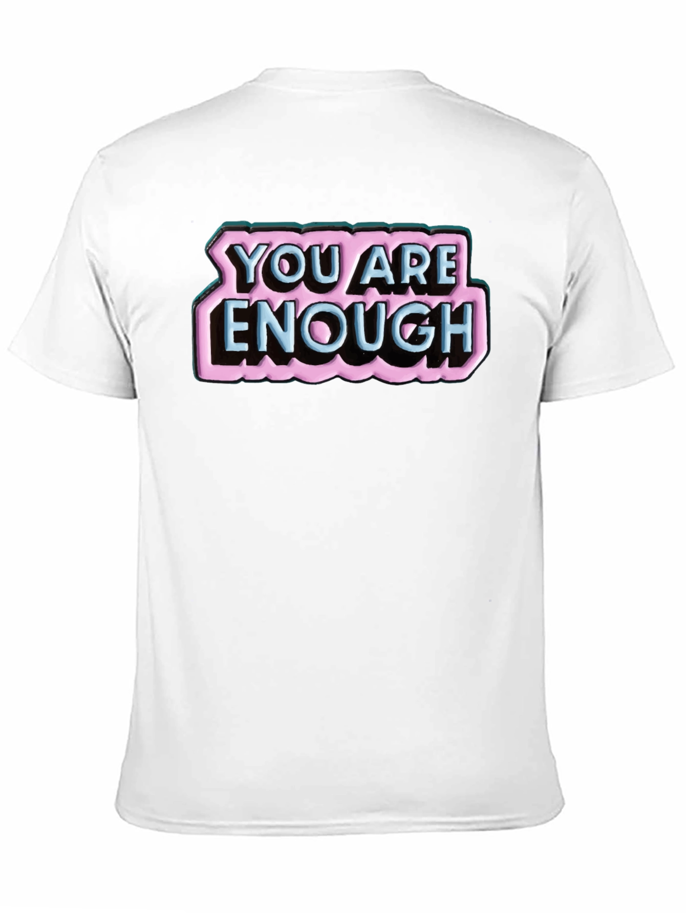 Black You Are Enough Graphic T-Shirt view 11