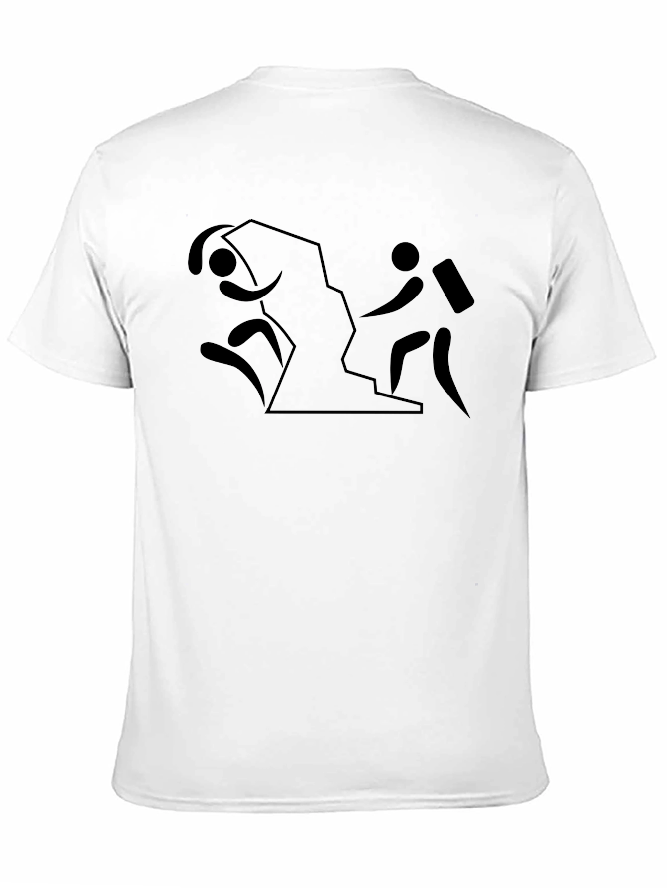 Black Hiking Adventure Tee - Black Cotton Shirt view 11