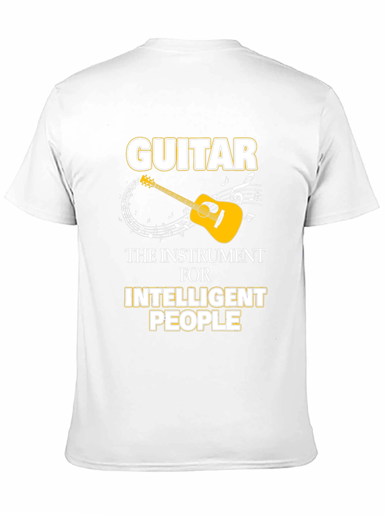 Black Guitar Intelligent People Black T-Shirt view 11