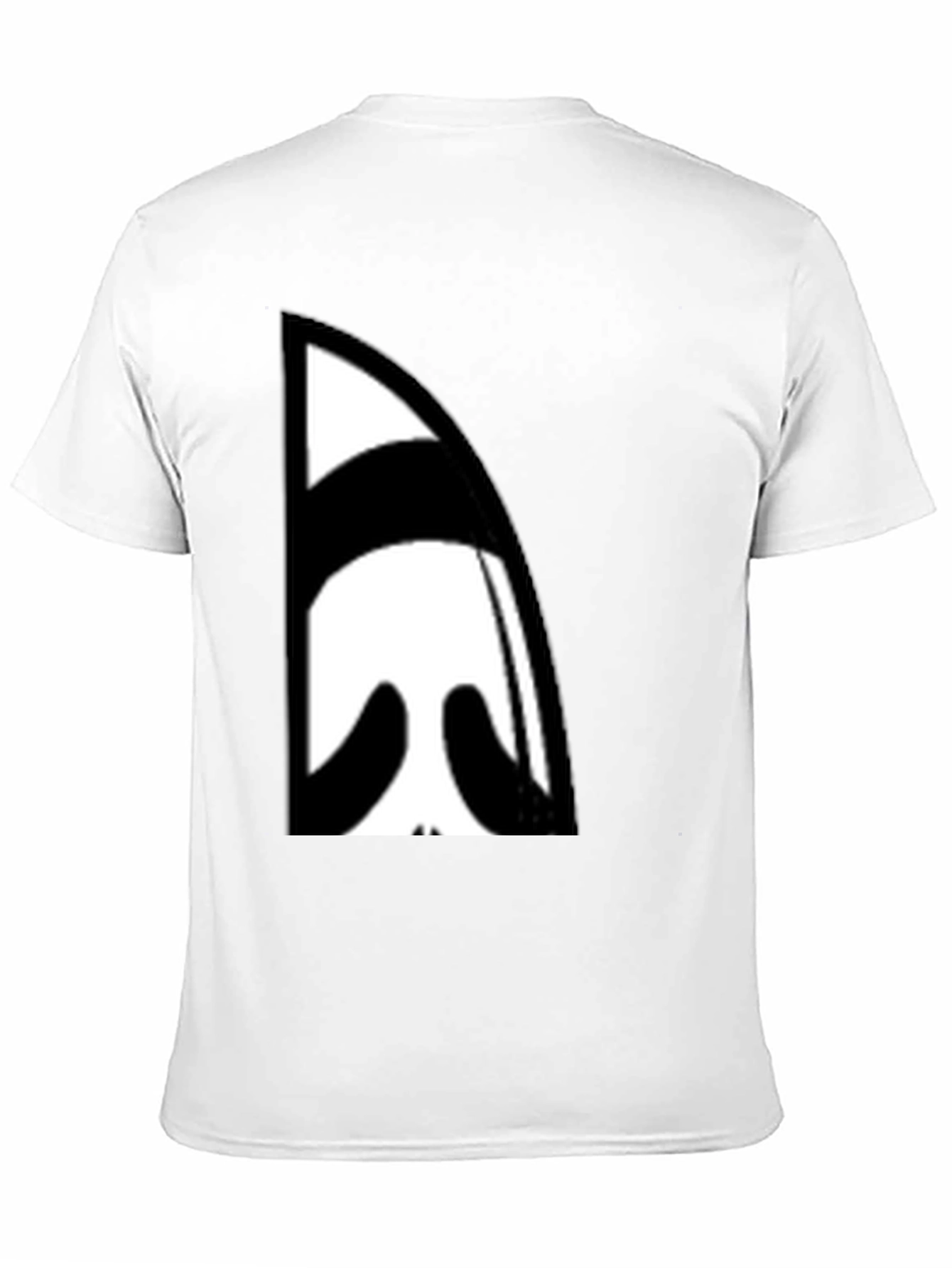 Black Abstract Face Graphic Black T-Shirt view 11