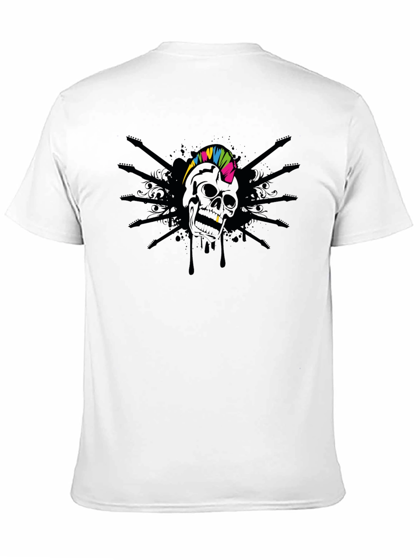 Black Skull Rocker Tee - Bold Punk Style view 11