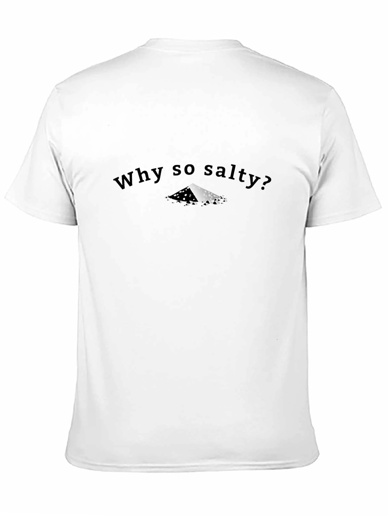 Black Why So Salty? Graphic Tee view 11