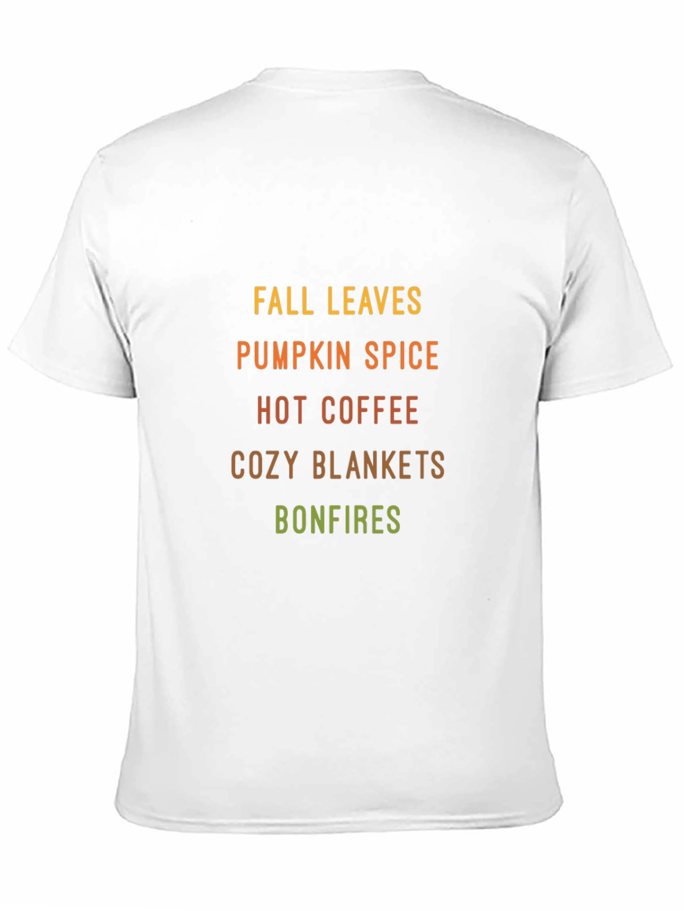 Black Fall Leaves Pumpkin Spice T-Shirt view 11