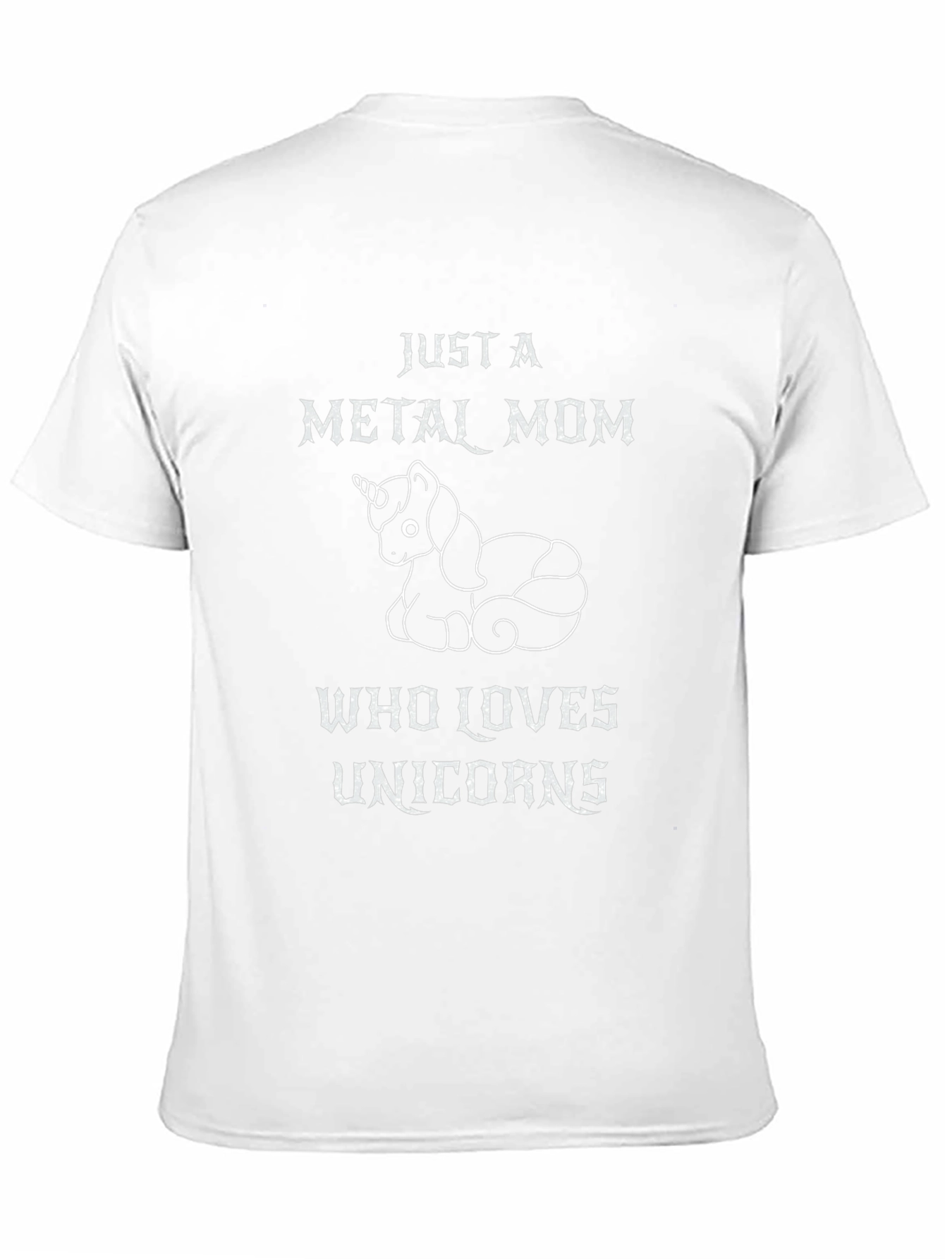 Black Metal Mom Unicorn Graphic T-Shirt view 11