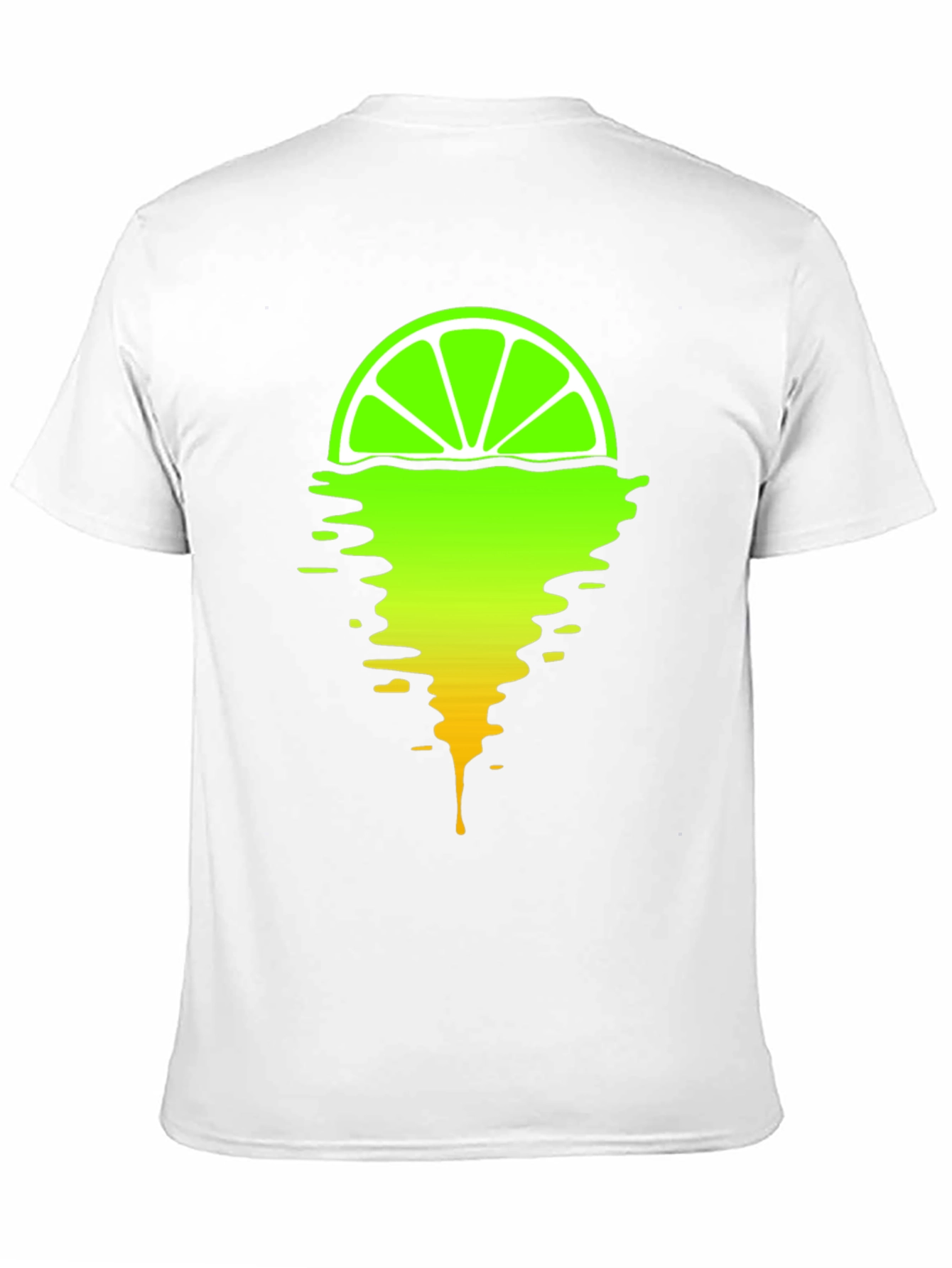 Black Melting Lime Graphic T-Shirt - Stylish Men's Tee view 11