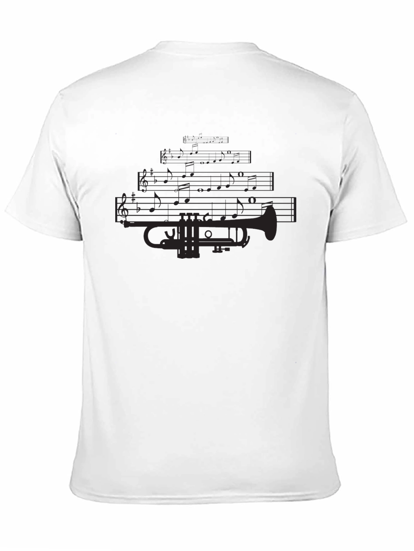 Black Trumpet Music T-Shirt view 11