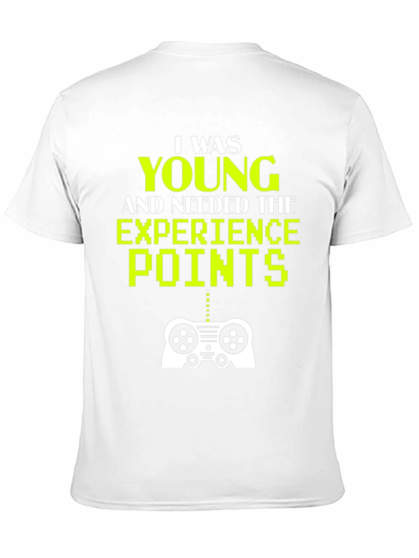 Black Gaming T-Shirt - I Was Young and Needed XP view 11