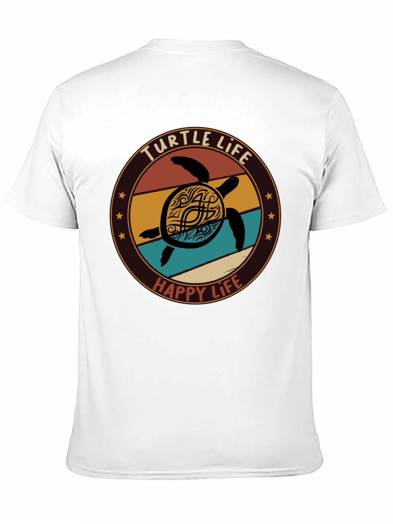 Black Turtle Life T-Shirt - Happy Life Tee view 11