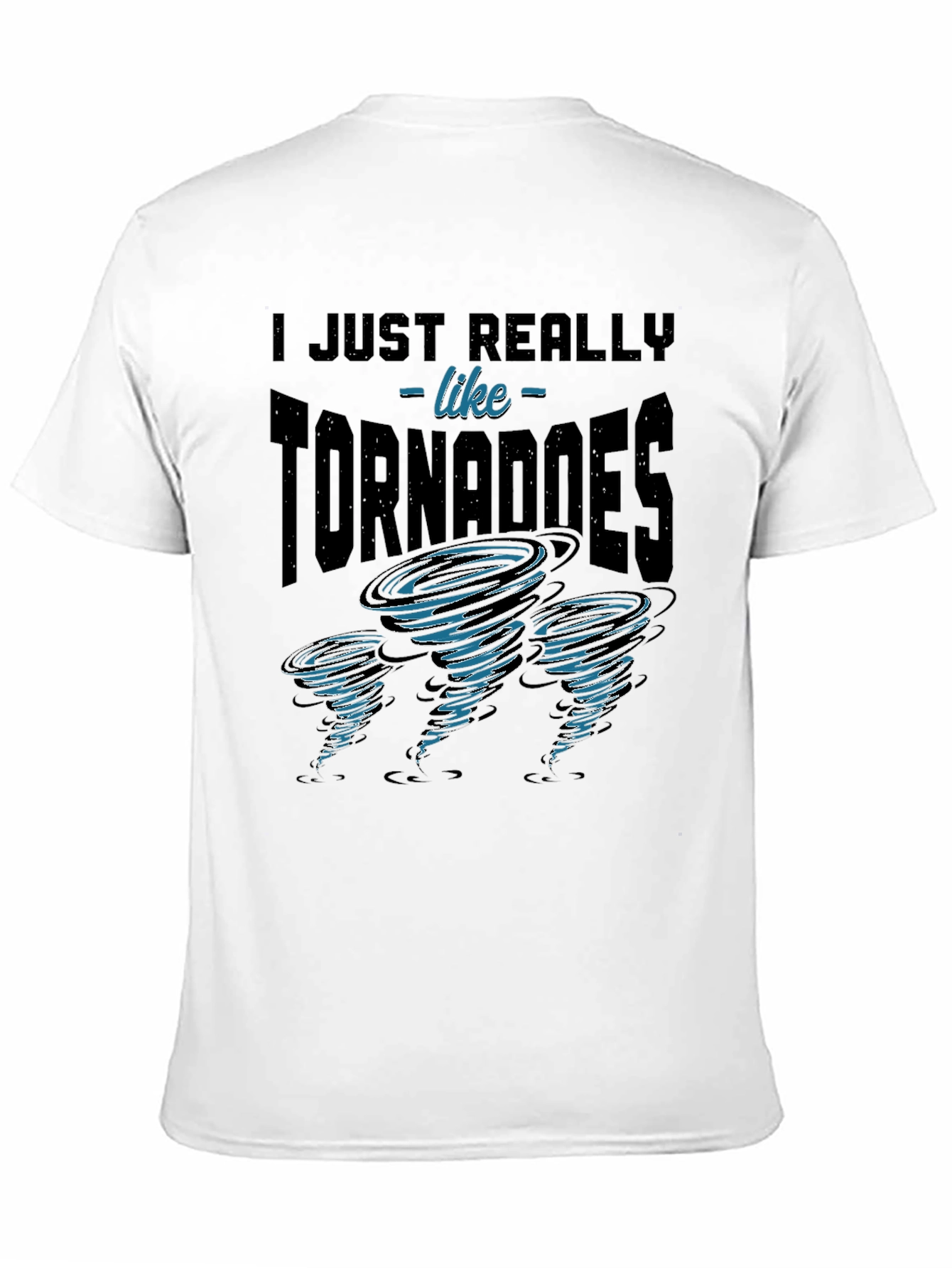 Black Tornado Enthusiast Graphic Tee - I Just Really Like Tornadoes view 11