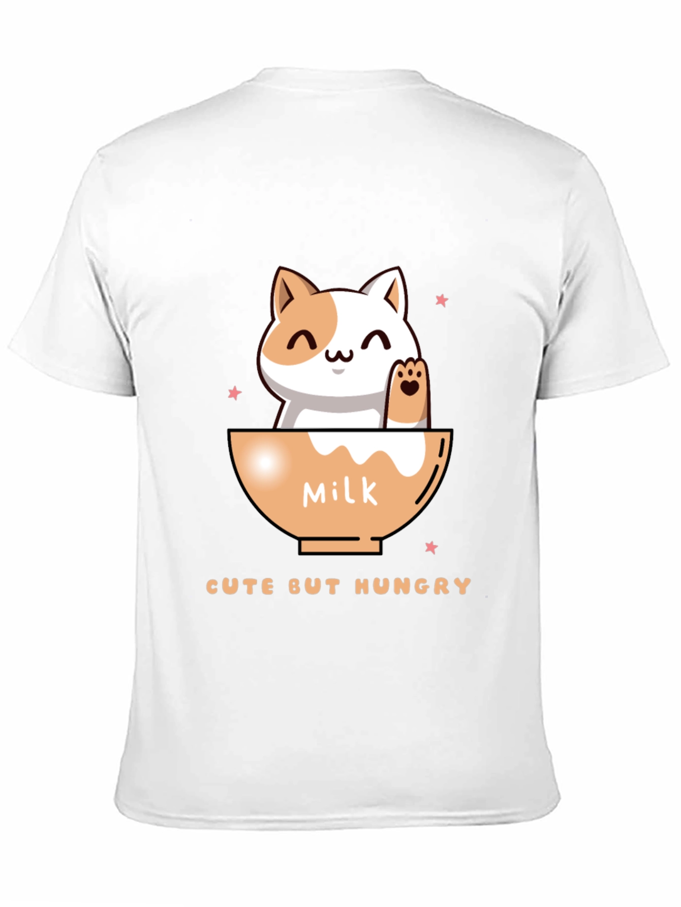 Black Cute But Hungry Cat Graphic Tee view 11