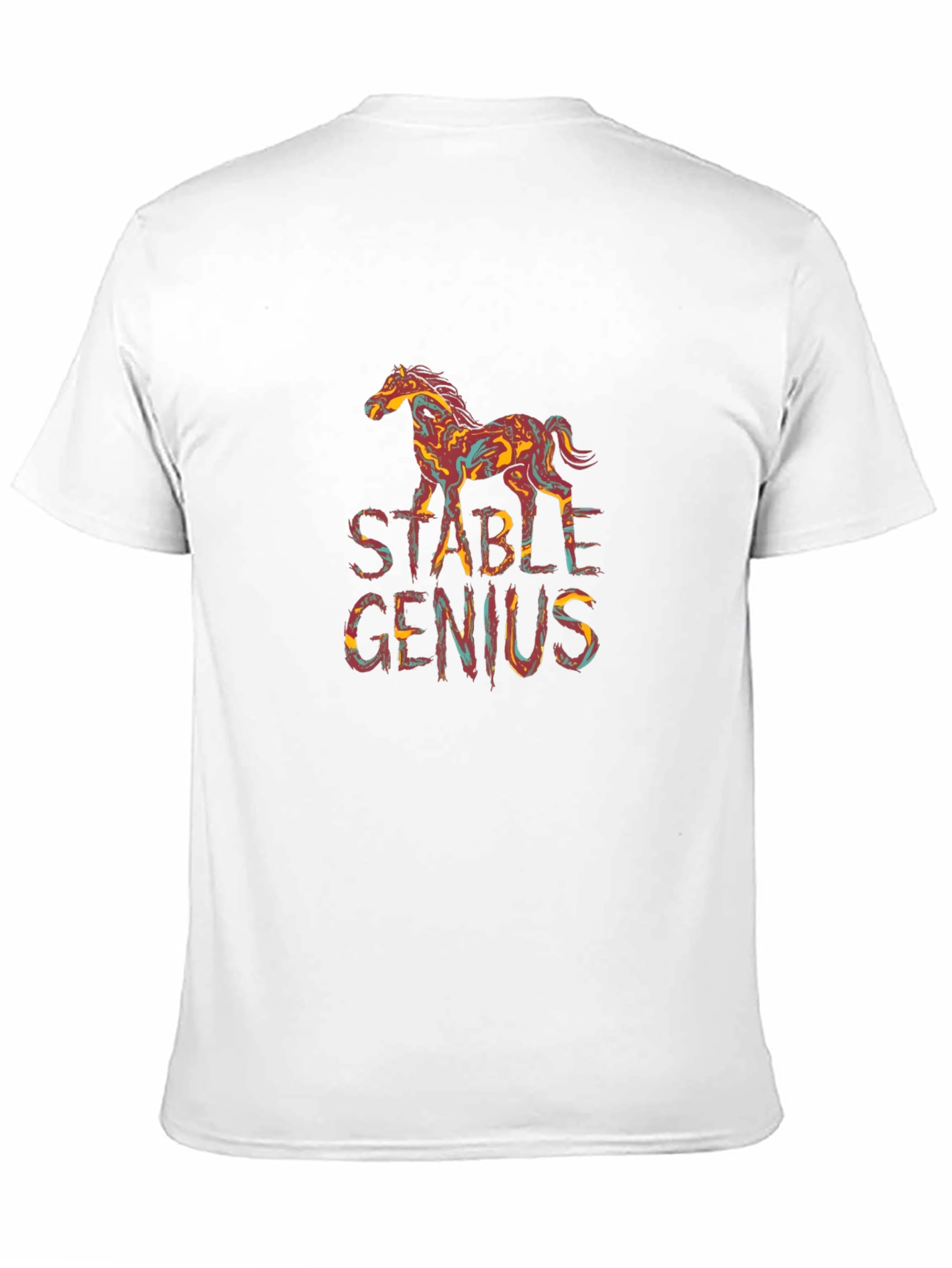 Black Stable Genius Graphic Tee - Unique Horse Design view 11