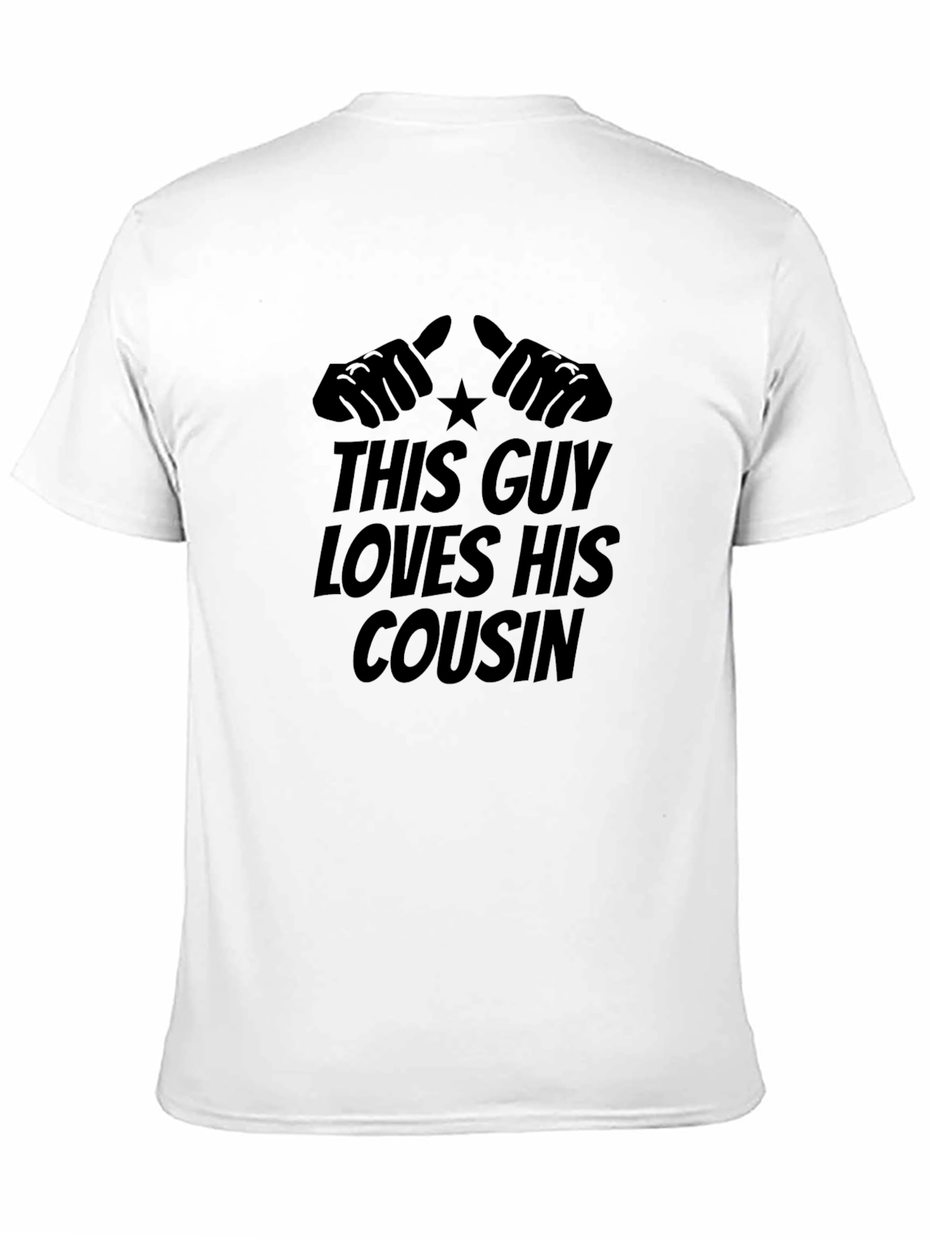 Black This Guy Loves His Cousin T-Shirt view 11
