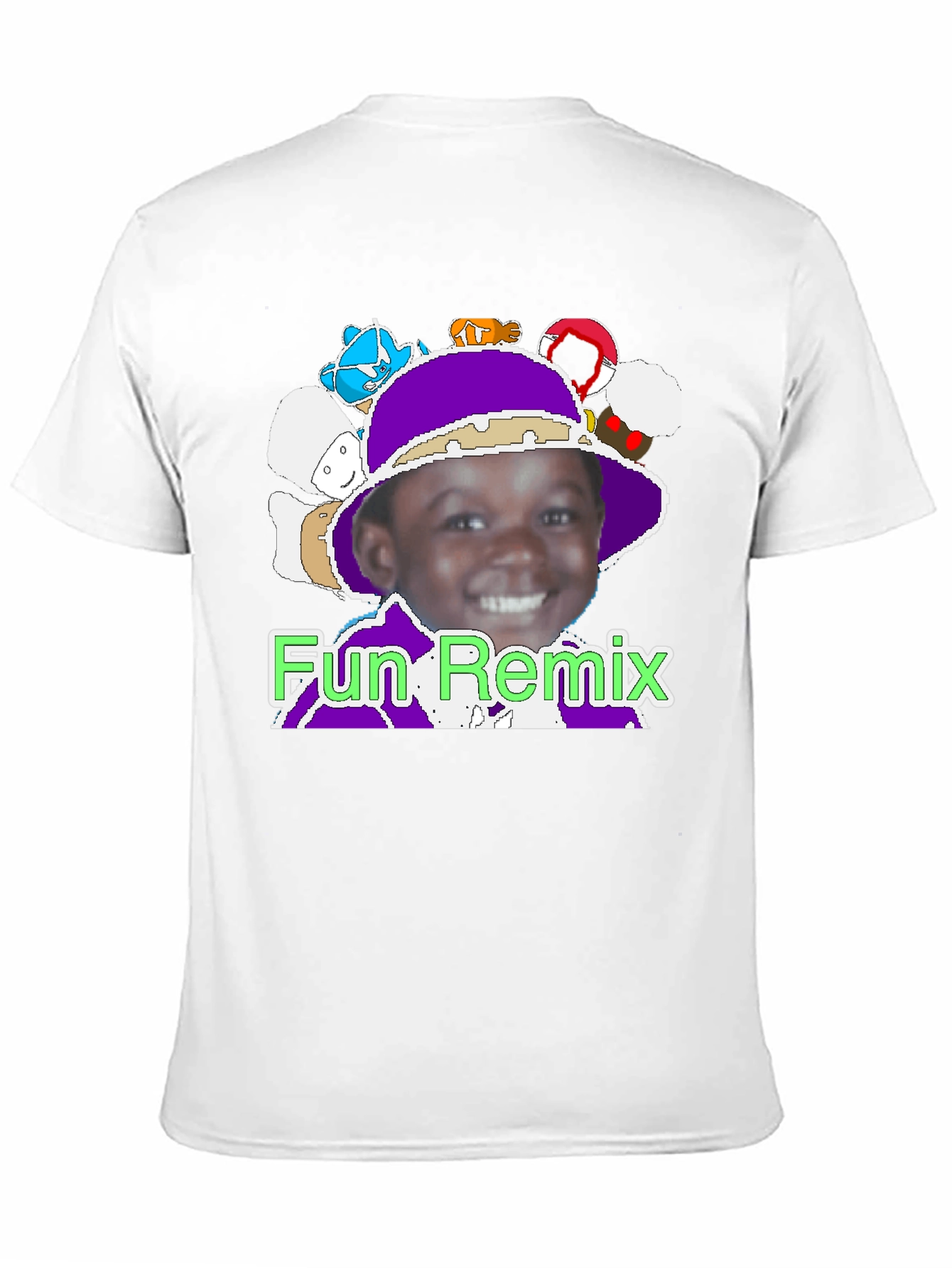Black Fun Remix Graphic T-Shirt view 11