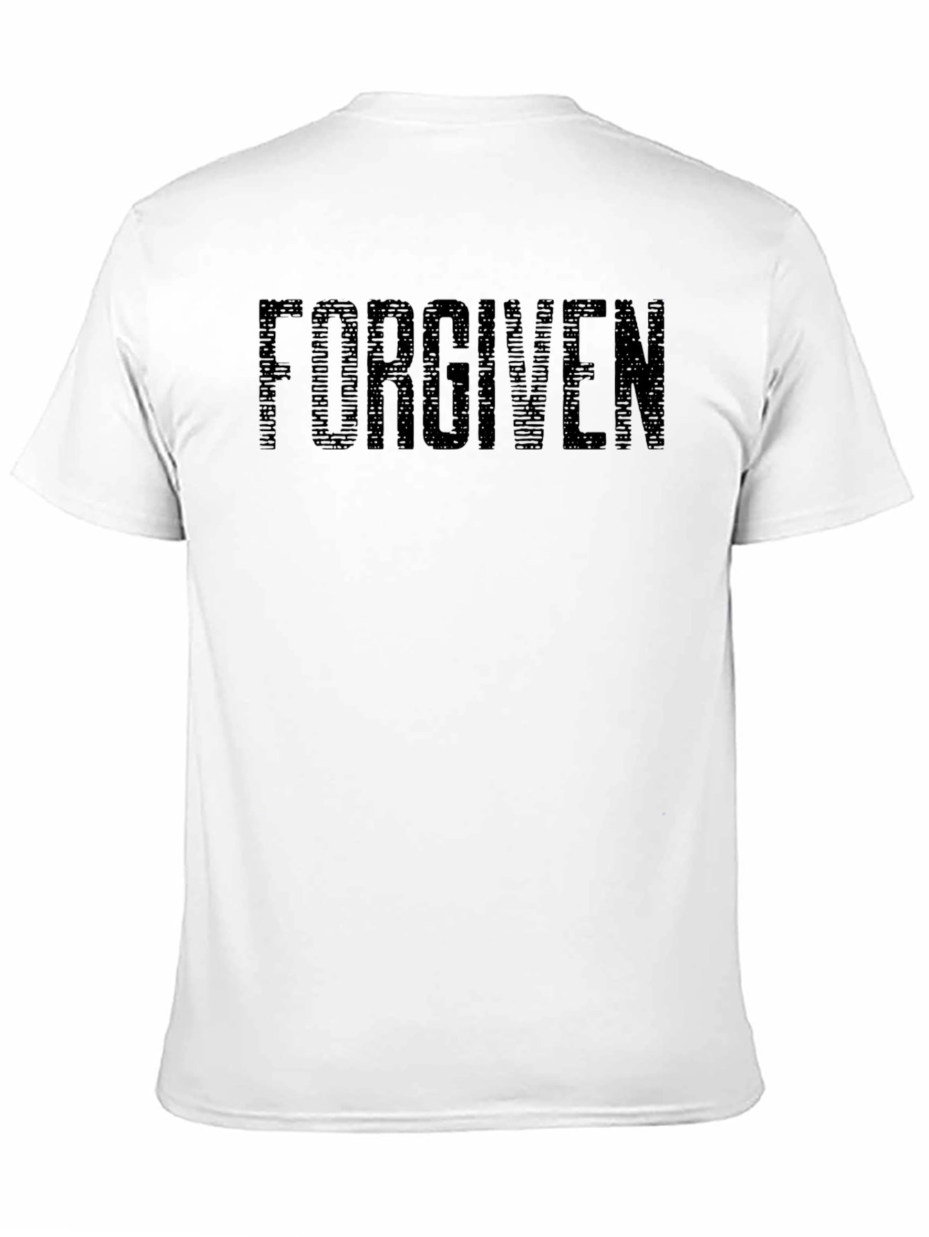 Black Forgiven Graphic Print Men's T-Shirt view 11