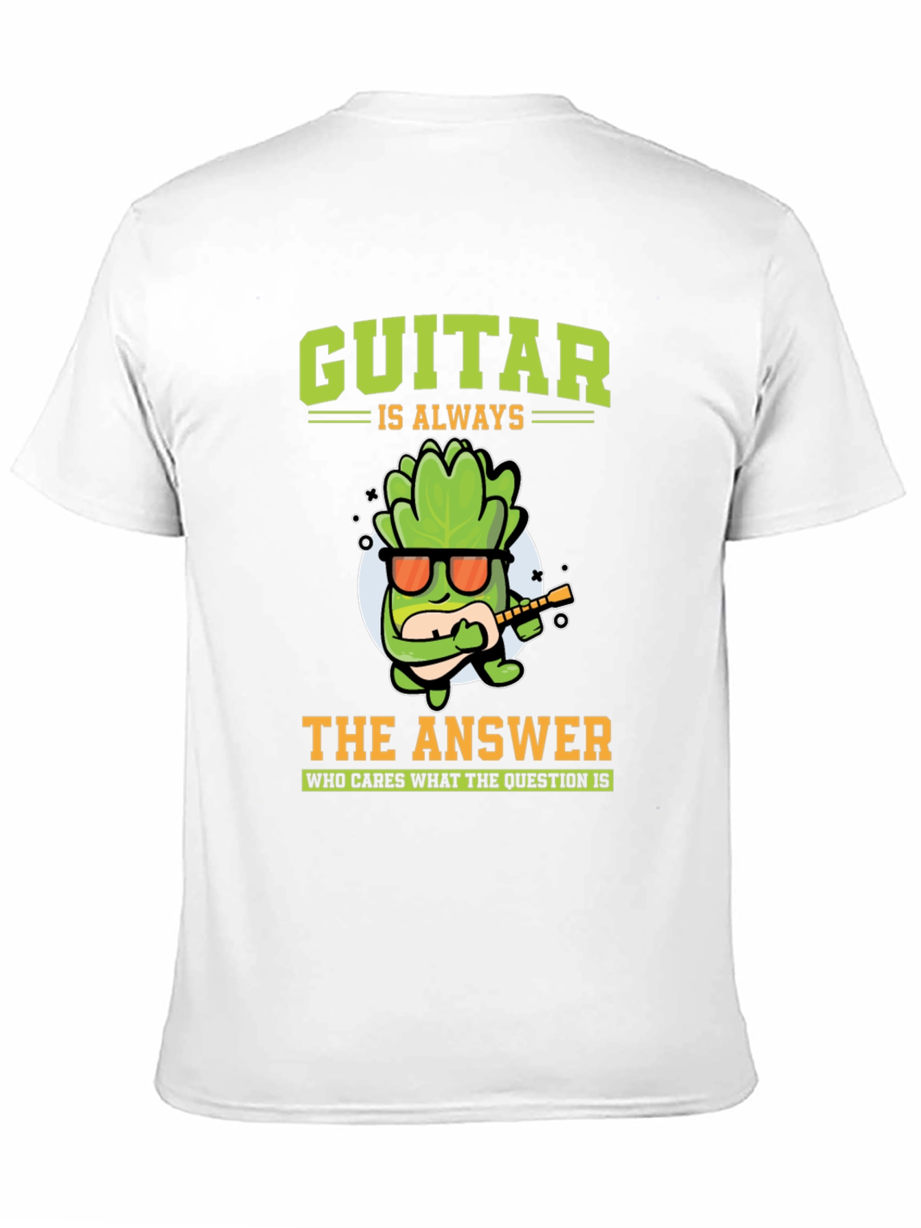 Black Guitar Is Always The Answer Graphic T-Shirt view 11