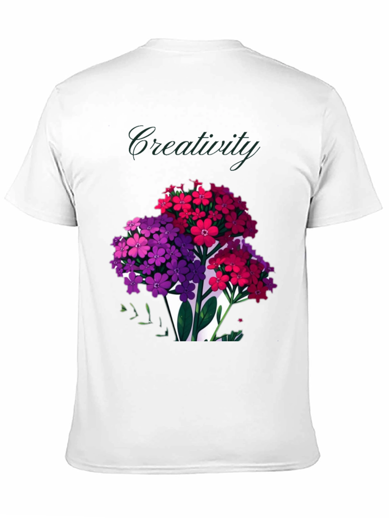 Black Creativity Blooms Graphic T-Shirt view 11