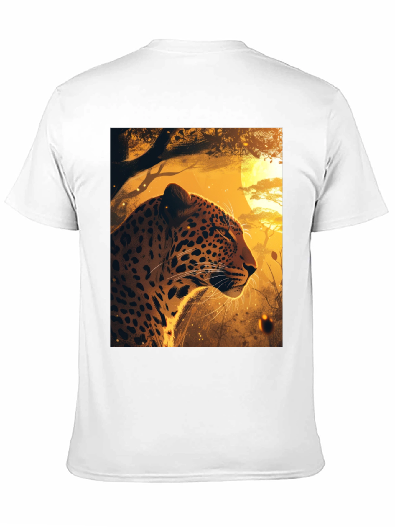 Black Leopard Graphic Tee - Wild Style Black T-Shirt view 11