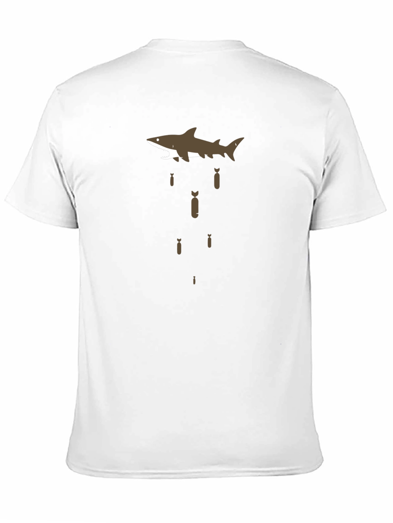 Black Shark Bombing Graphic Tee - Black Cotton T-Shirt view 11