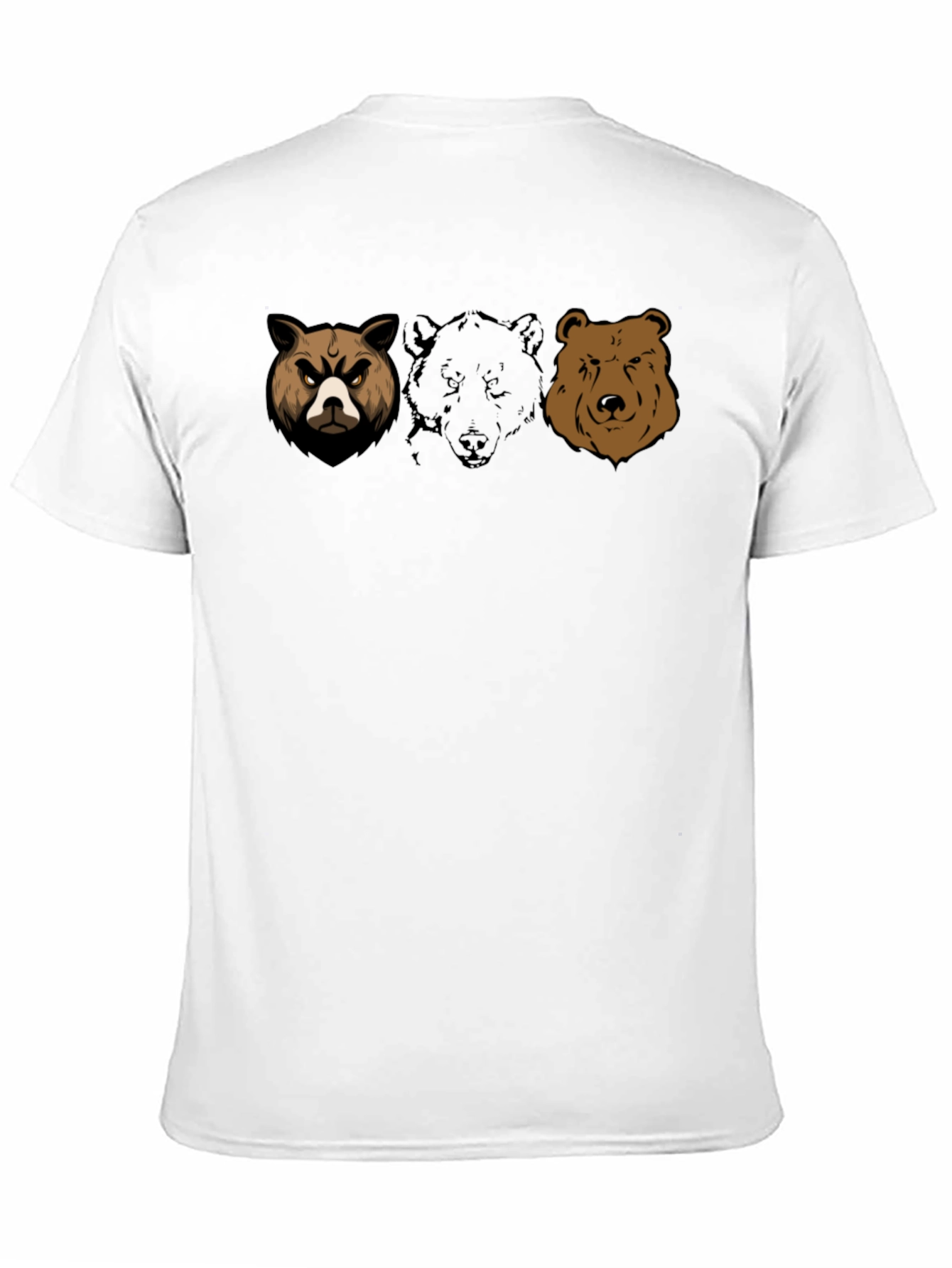 Black Bear Trio Graphic T-Shirt - Black Cotton Tee view 11