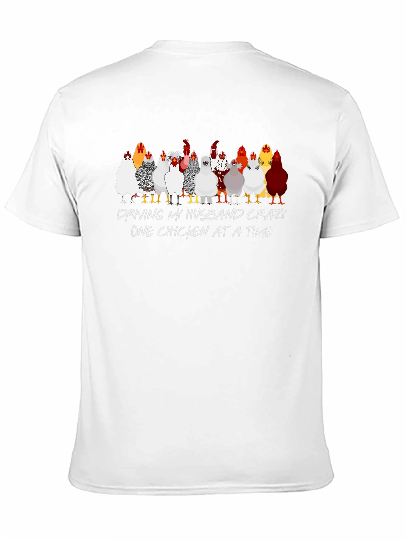 Black Crazy Chicken Lady T-Shirt view 11