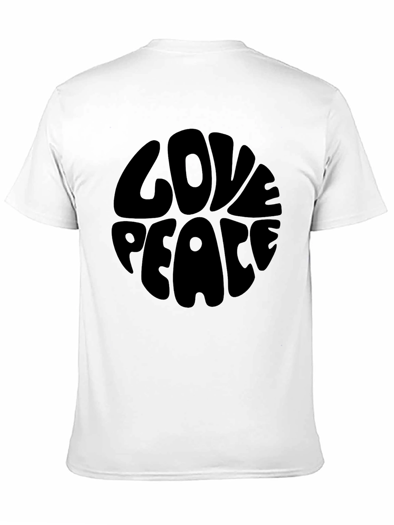 Black Love Peace Graphic T-Shirt - Black view 11