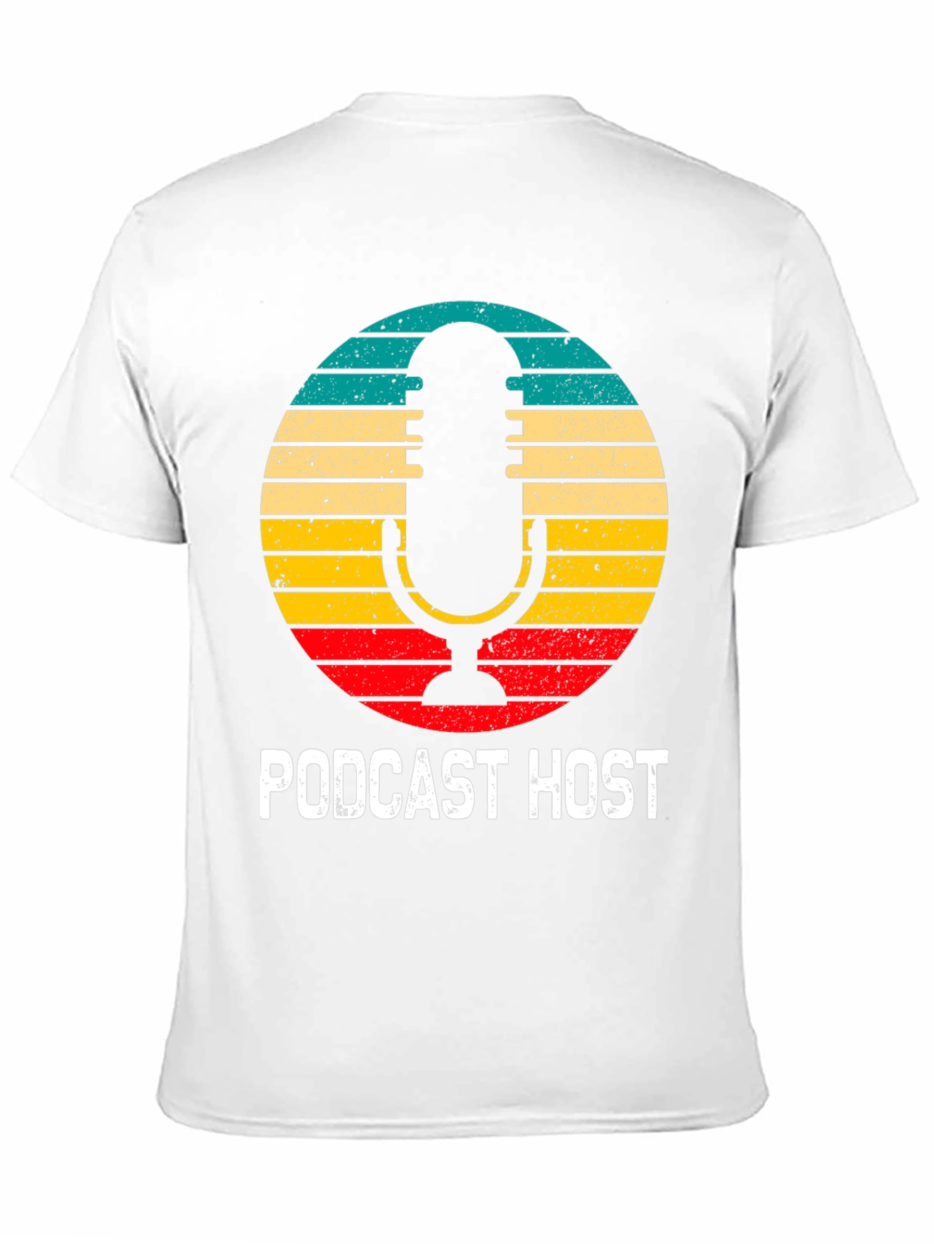 Black Podcast Host Retro T-Shirt view 11
