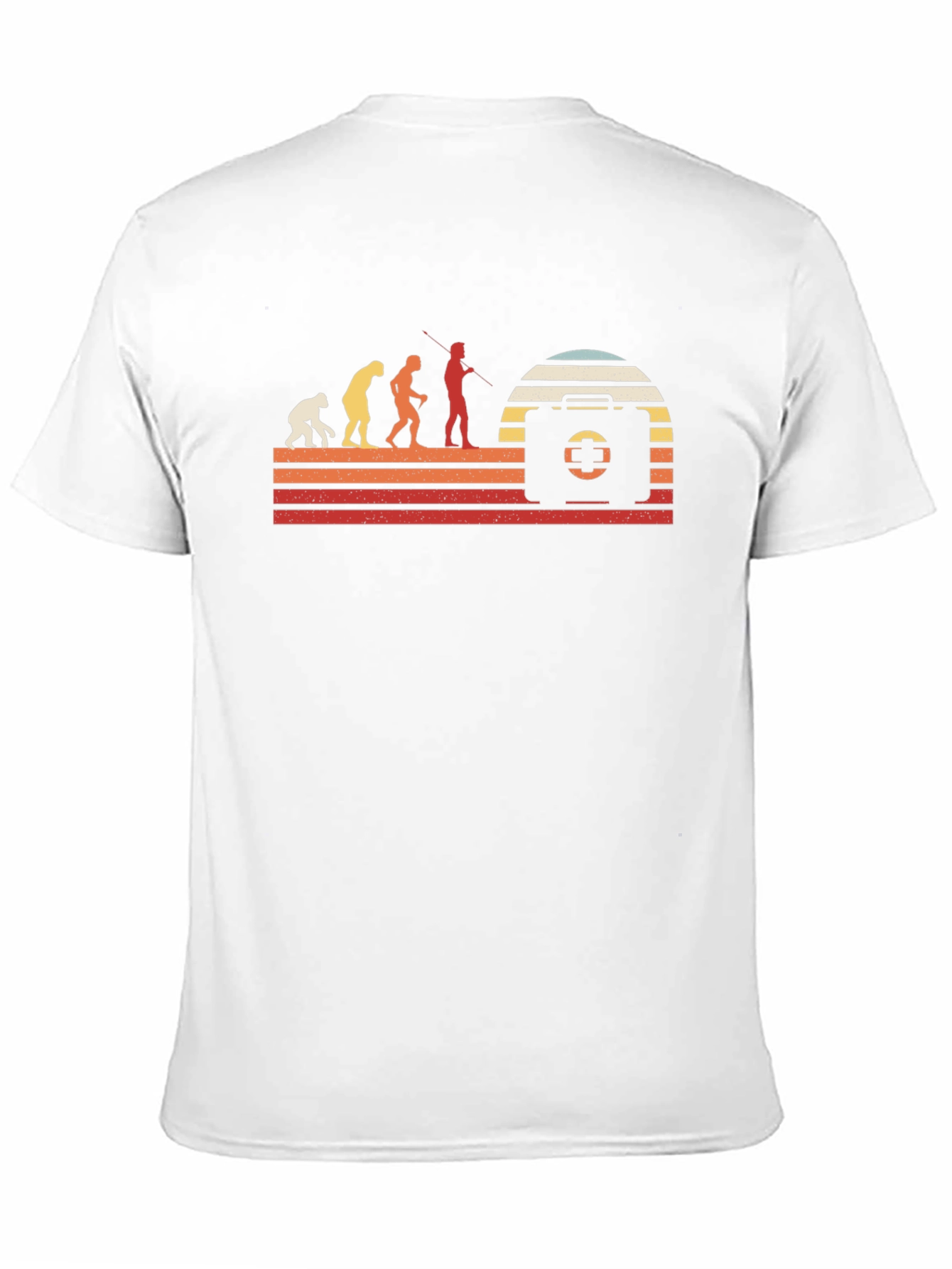 Black Evolution of First Aid T-Shirt - Retro Design view 11