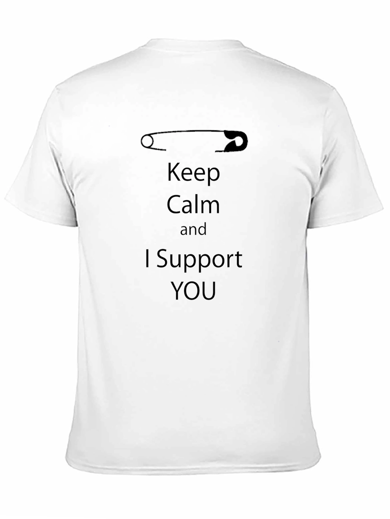 Black Keep Calm and Support T-Shirt view 11