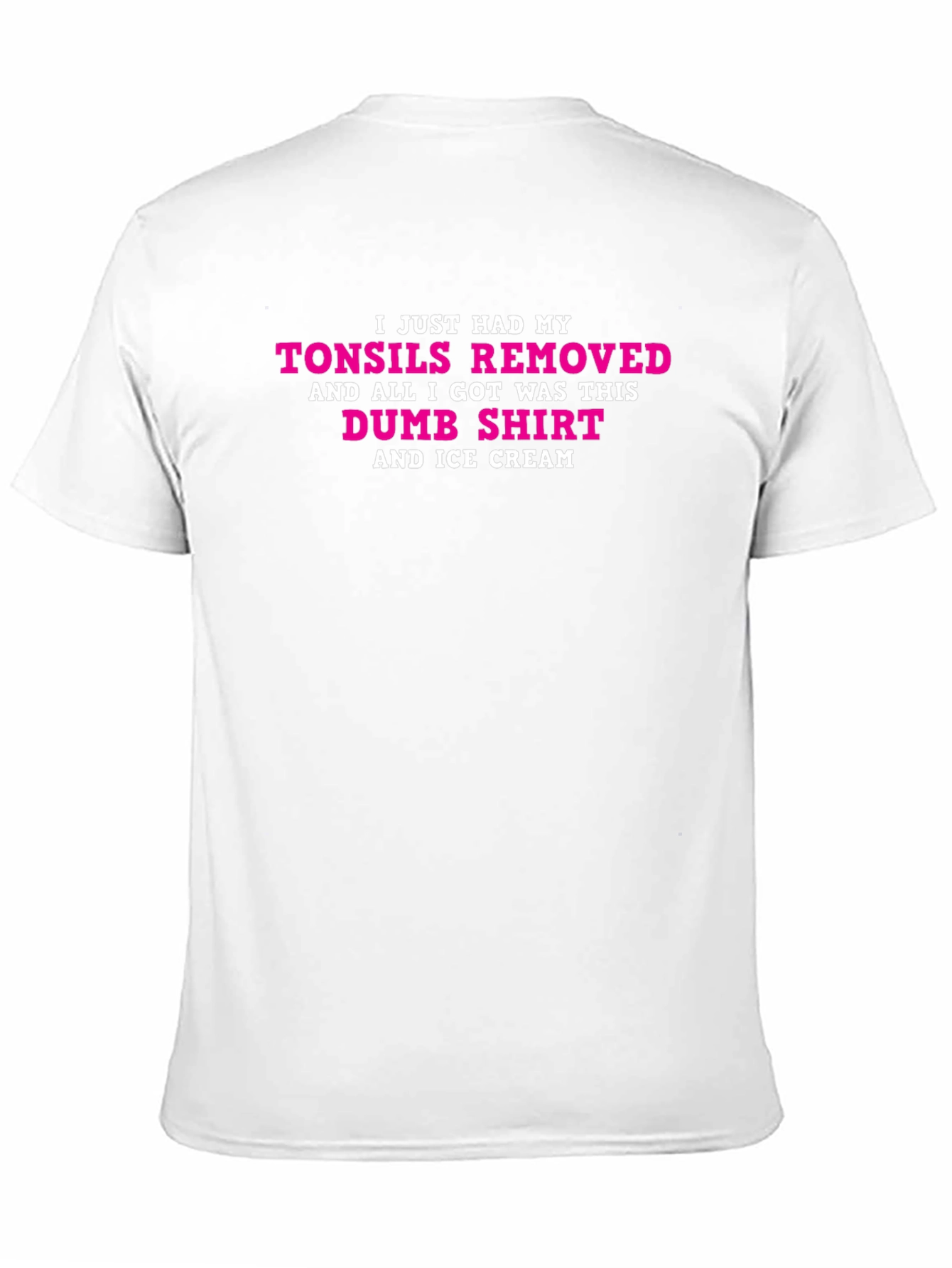 Black Tonsils Removed Funny Graphic T-Shirt view 11