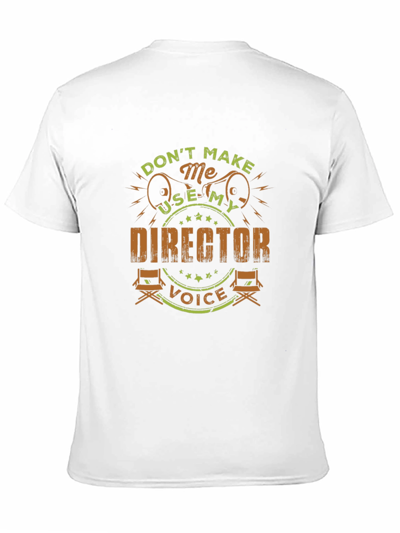 Black Director Voice T-Shirt - Funny Film Crew Gift view 11