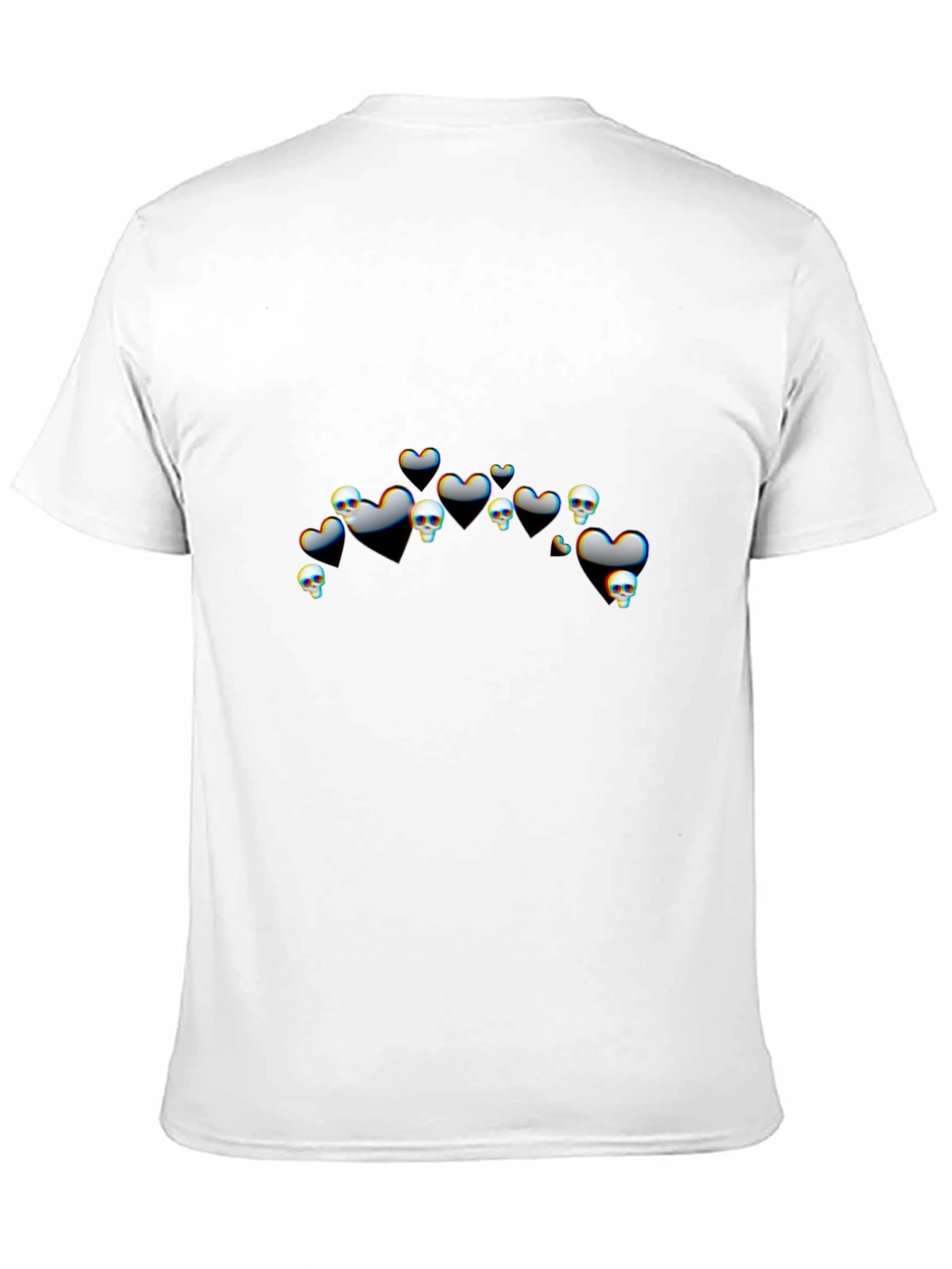 Black Skull Cloud Graphic Tee - Men's Black T-Shirt view 11