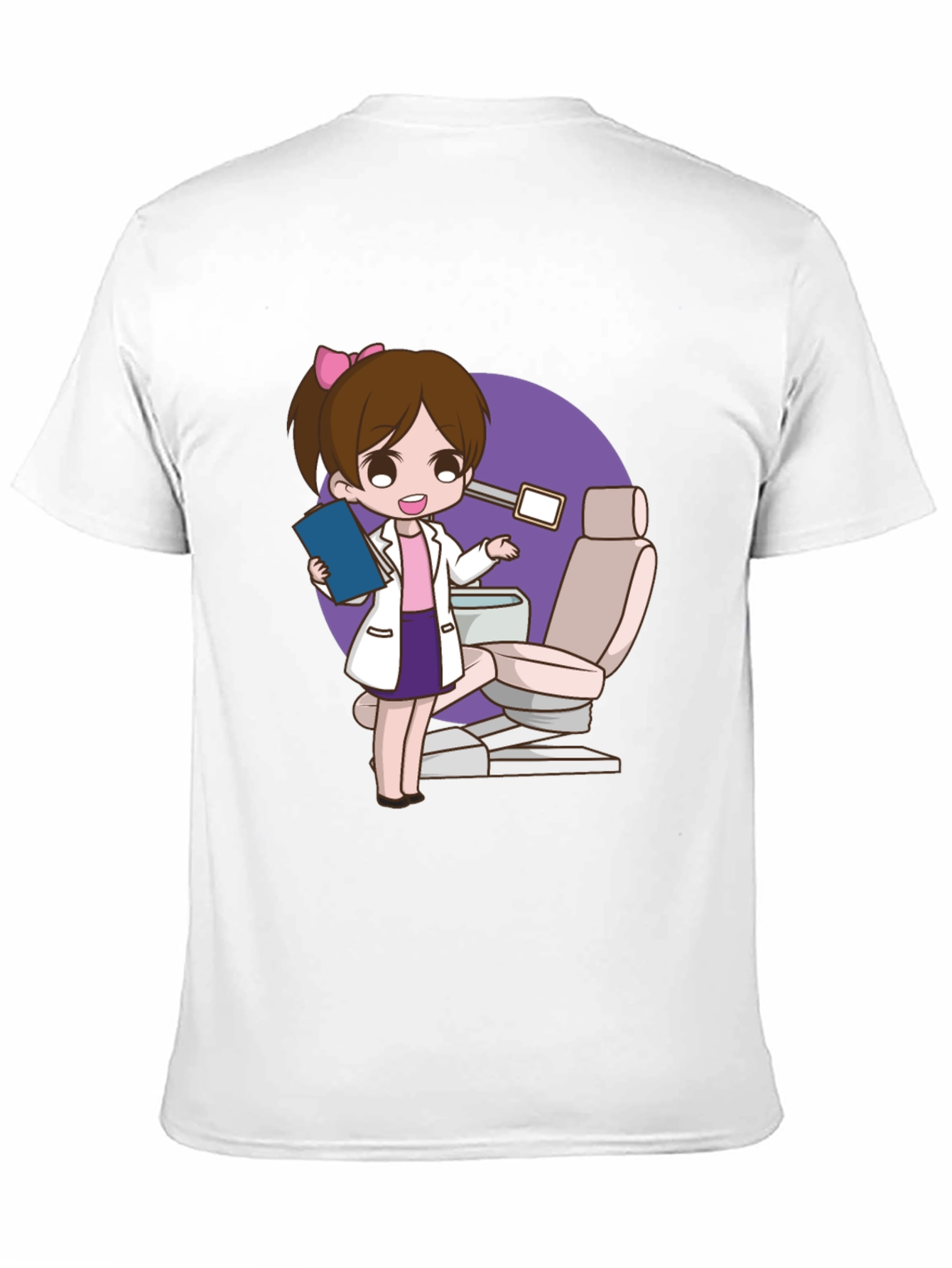 Black Dentist Cartoon Graphic T-Shirt view 11