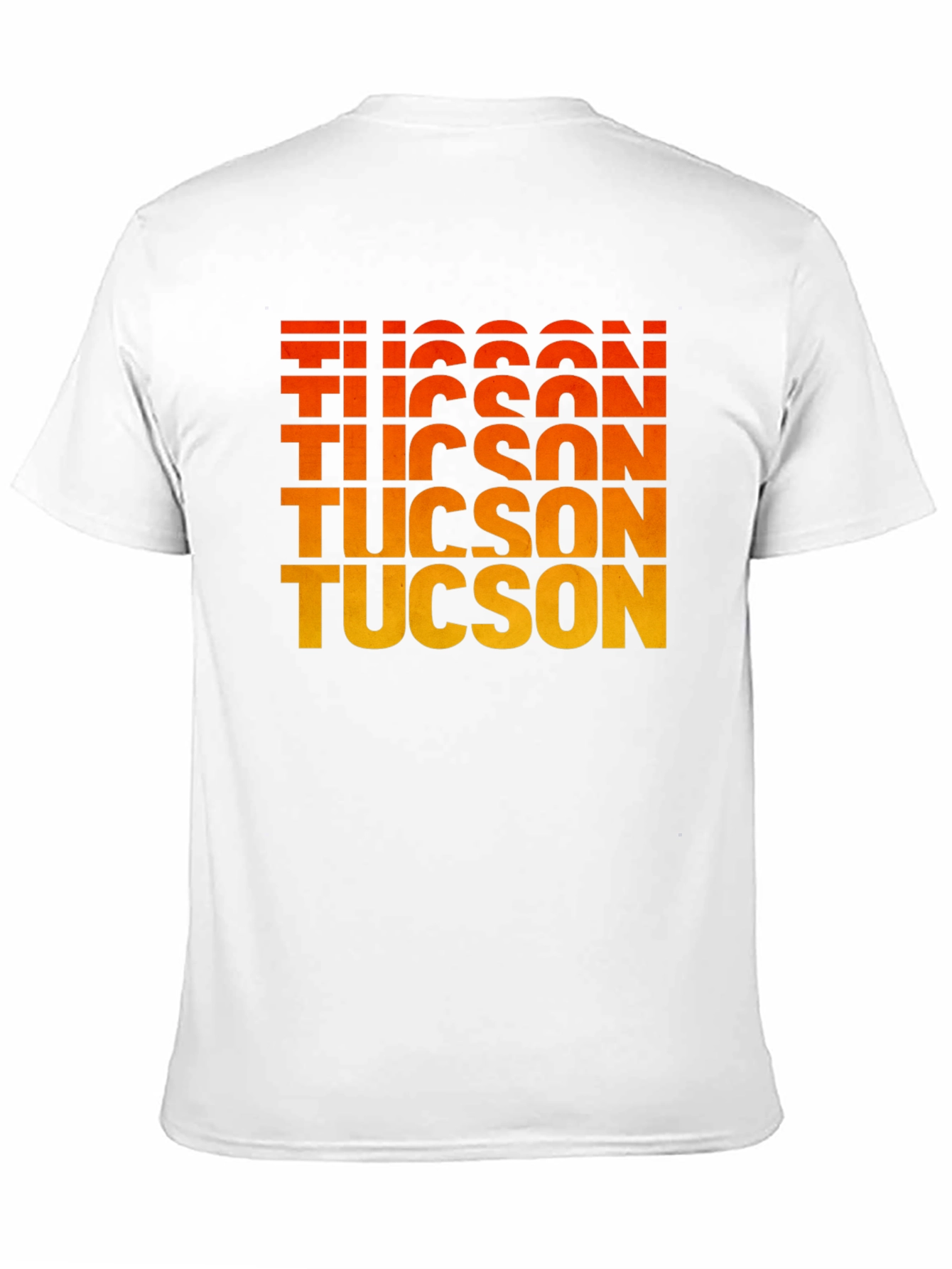 Black Tucson Gradient Text Graphic Tee - Retro Style view 11