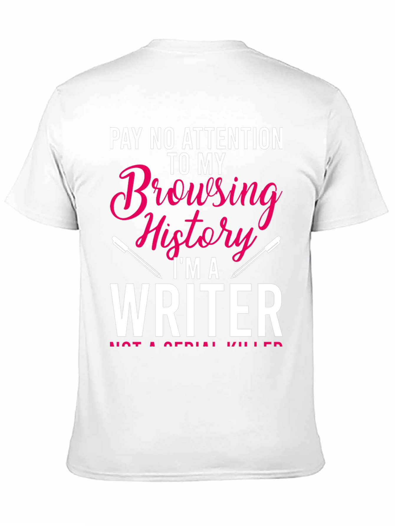 Black Writer Browsing History Graphic Tee view 11
