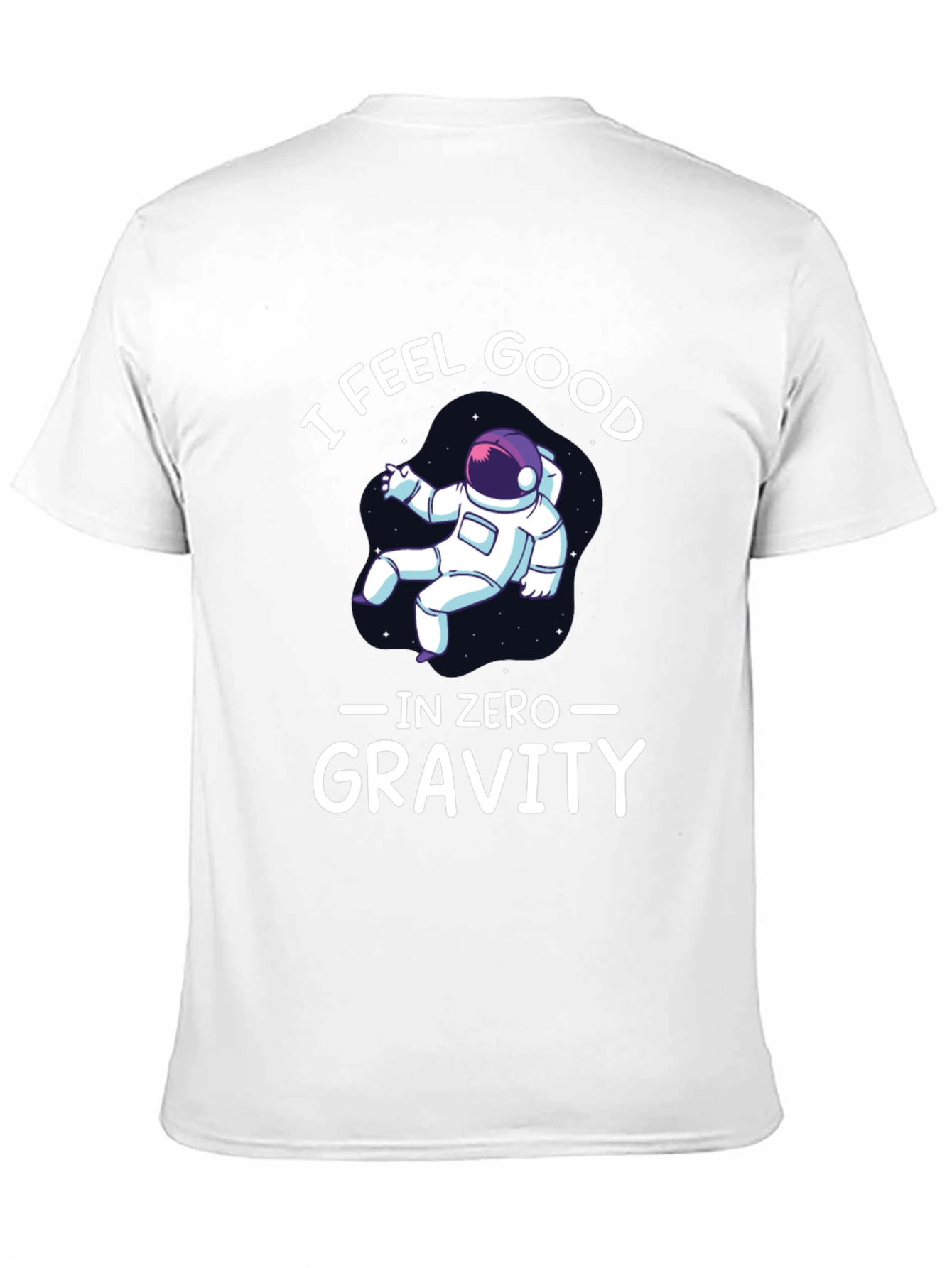 Black I Feel Good in Zero Gravity Graphic T-Shirt view 11