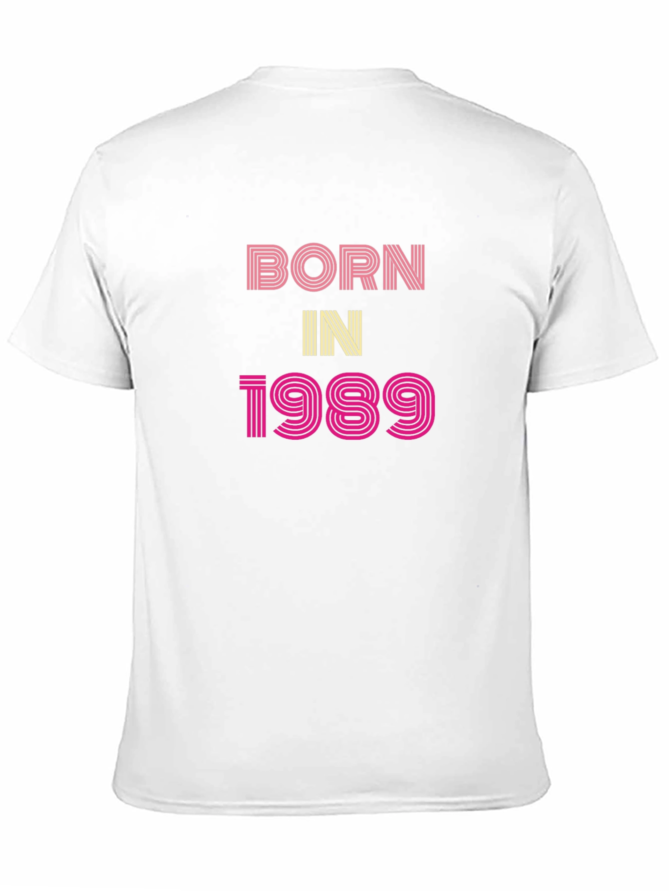 Black Born In 1989 Graphic Tee - Retro Birthday Shirt view 11