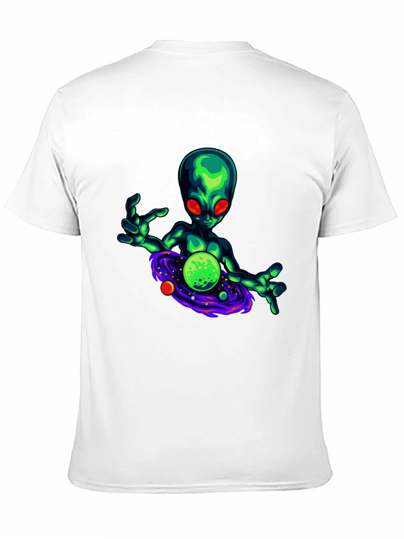 Black Alien Graphic T-Shirt - Black Cotton Blend view 11