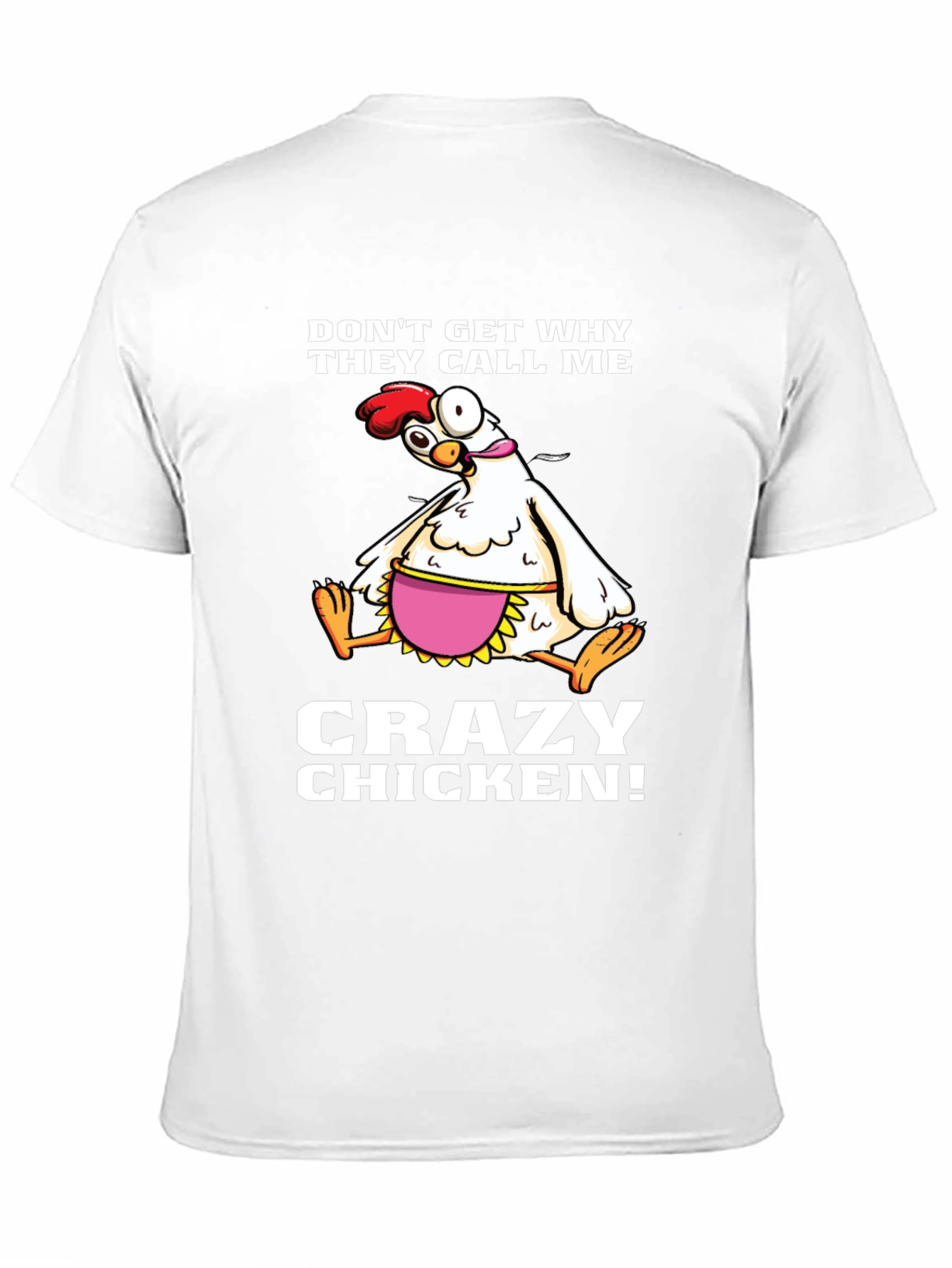 Black Crazy Chicken Graphic T-Shirt view 11