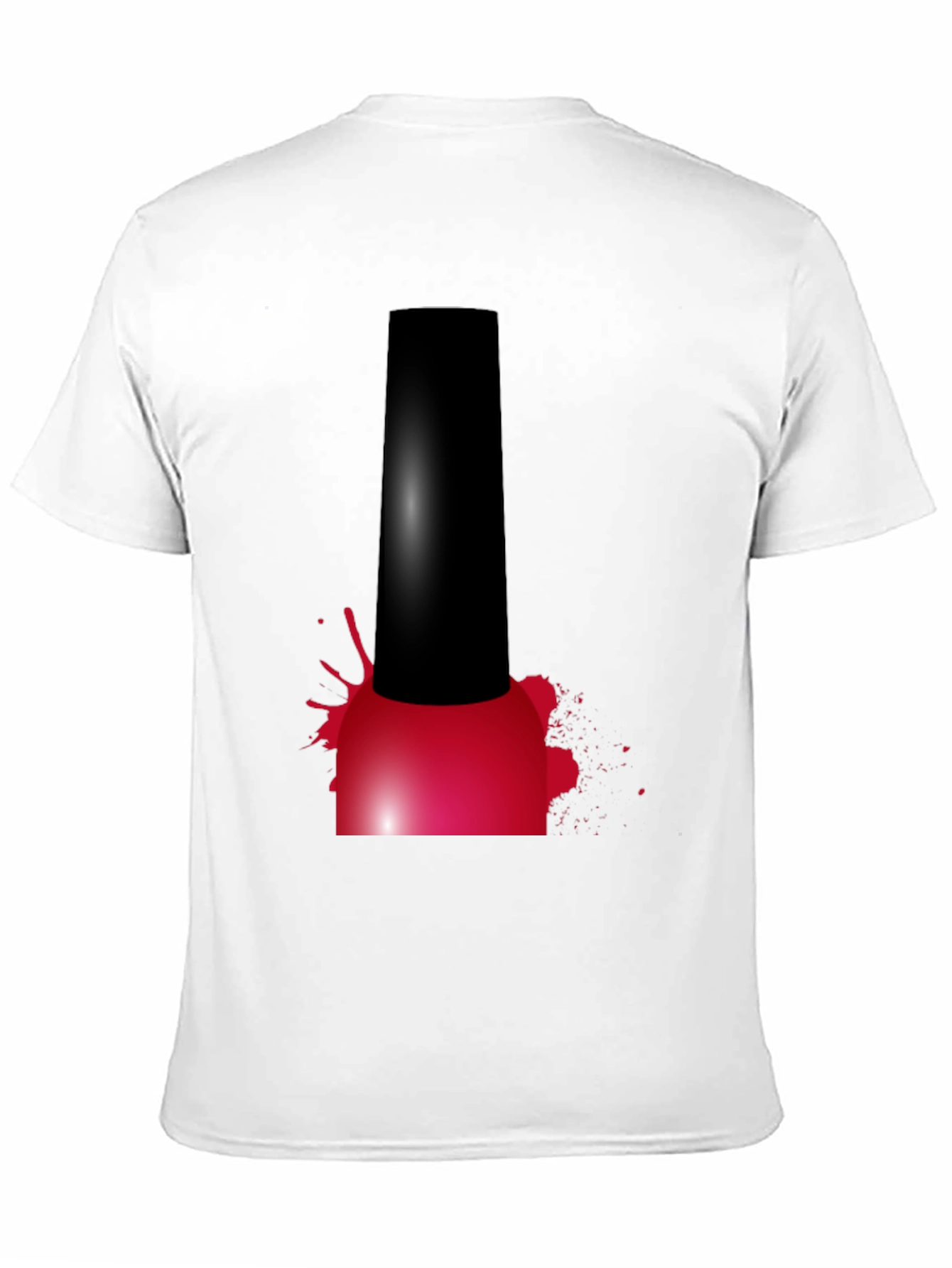 Black Nail Polish Splatter Graphic T-Shirt view 11
