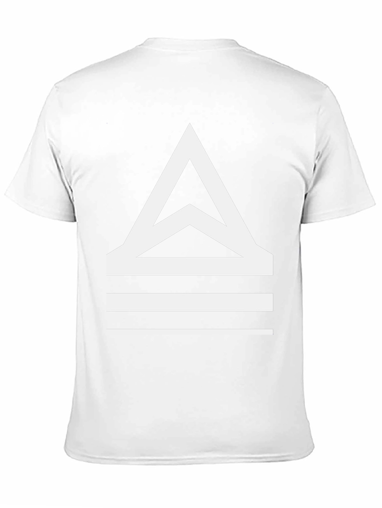 Black Modern Geometric Triangle Graphic Tee view 11