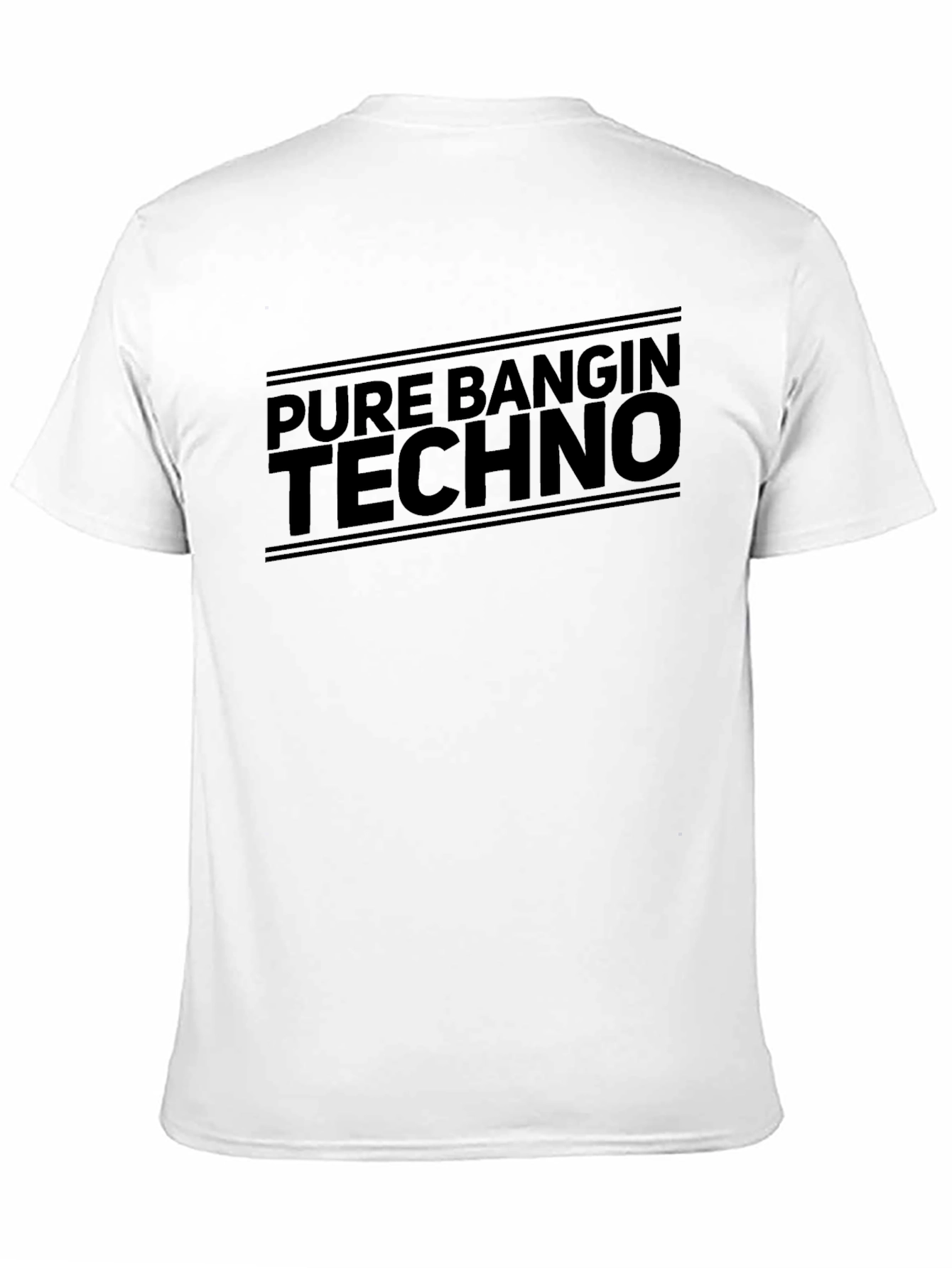 Black Pure Bangin Techno Graphic Tee - Black view 11
