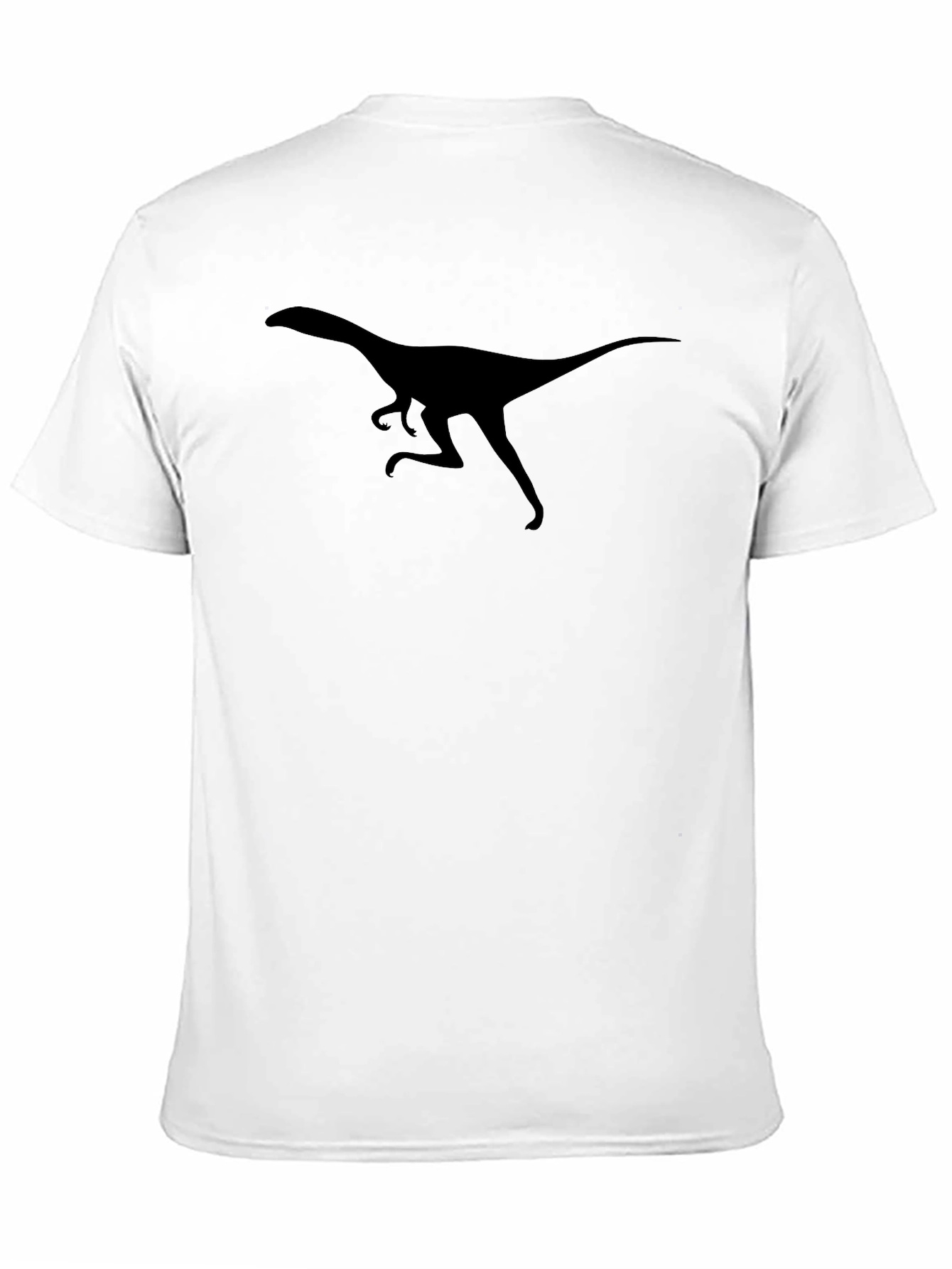 Black Dino Silhouette T-Shirt - Black Graphic Tee view 11