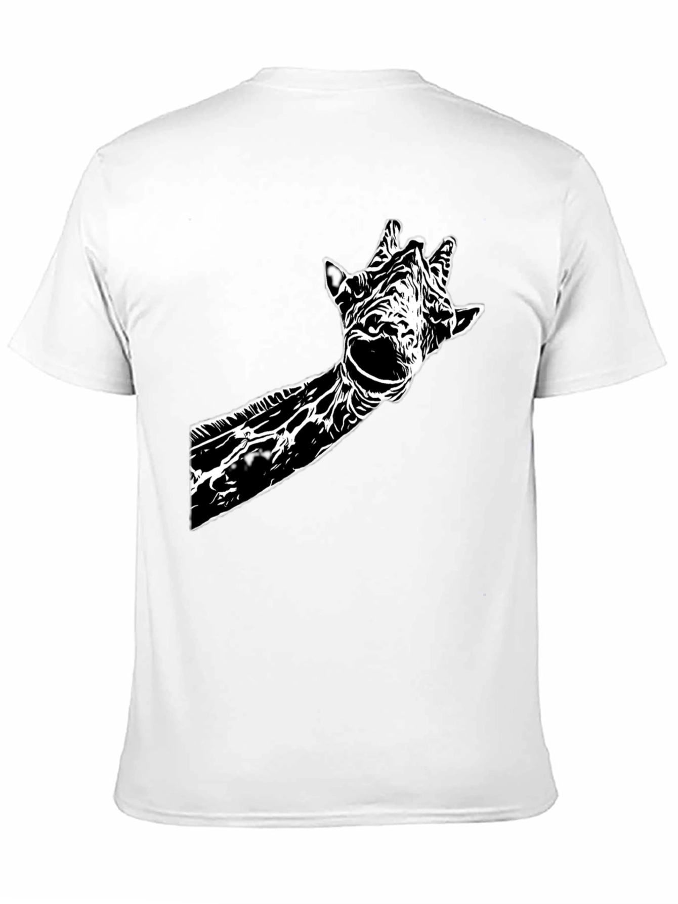 Black Giraffe Graphic Tee - Stylish Black Cotton T-Shirt view 11