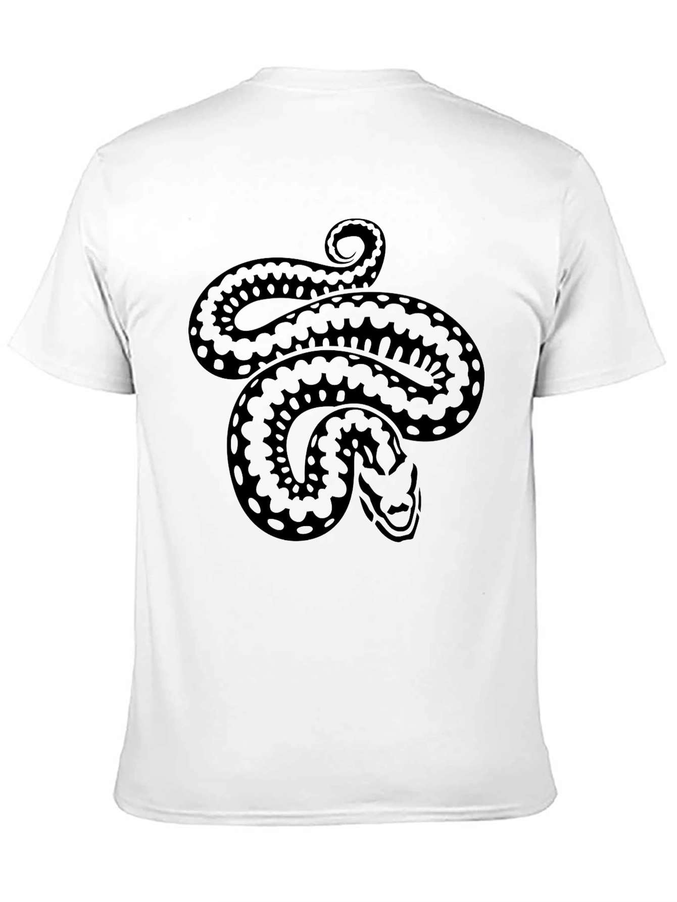 Black Snake Graphic Tee - Black Cotton Comfort view 11