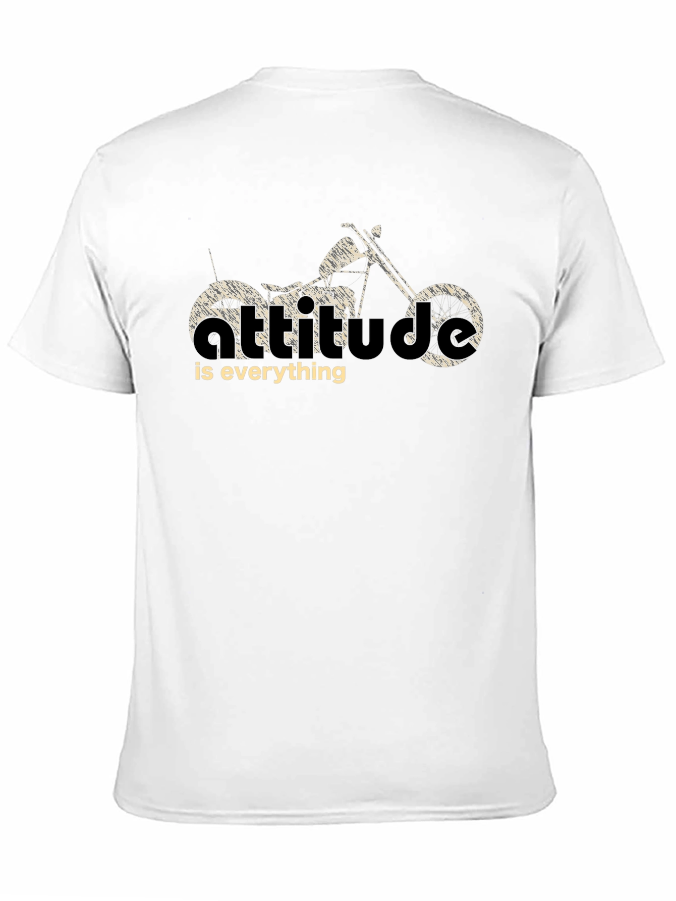 Black Attitude is Everything Motorcycle T-Shirt view 11