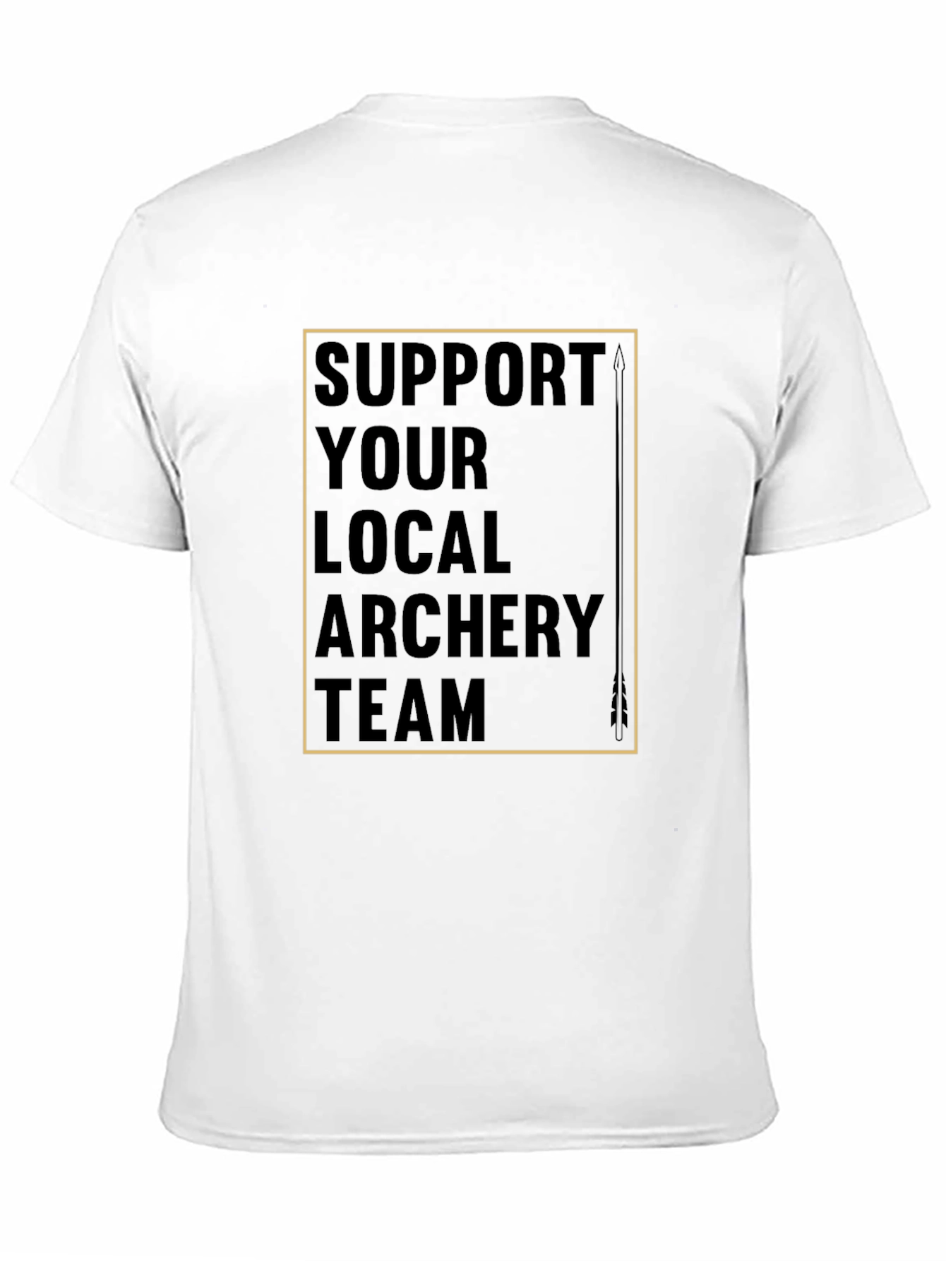 Black Archery Team Support T-Shirt view 11