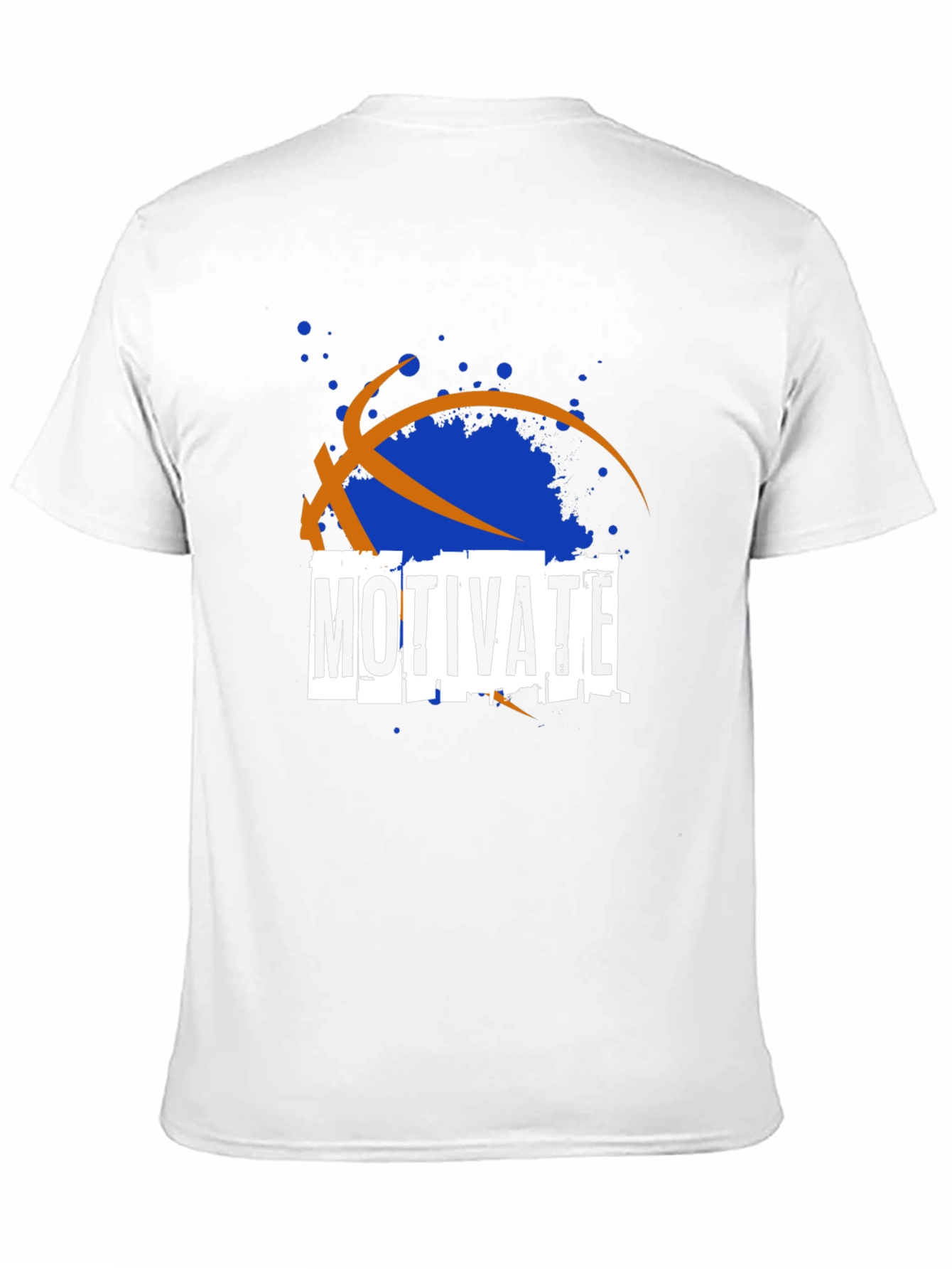 Black Motivate Basketball Graphic T-Shirt view 11